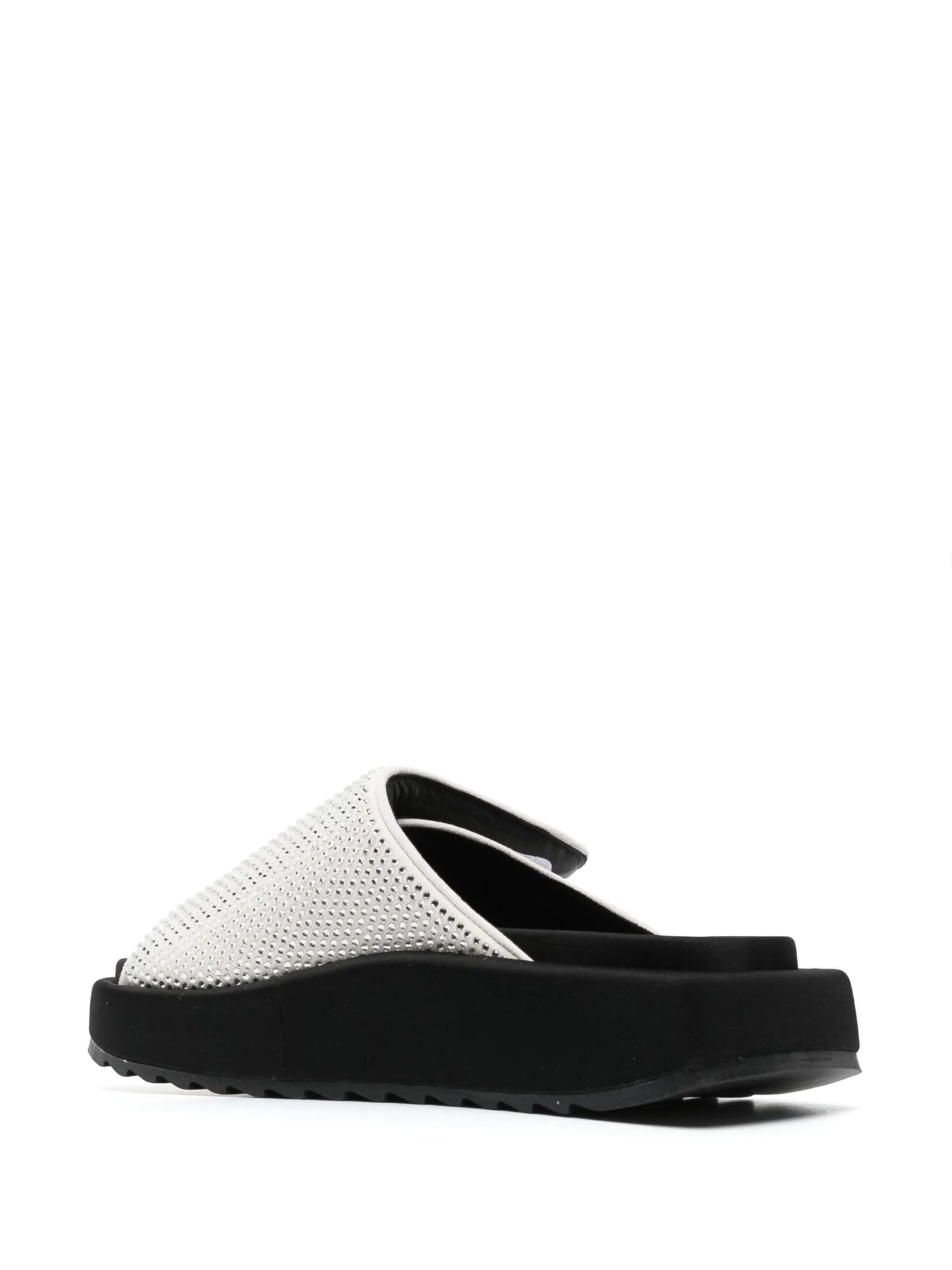 Gia 3 crystal-embellished leather slides