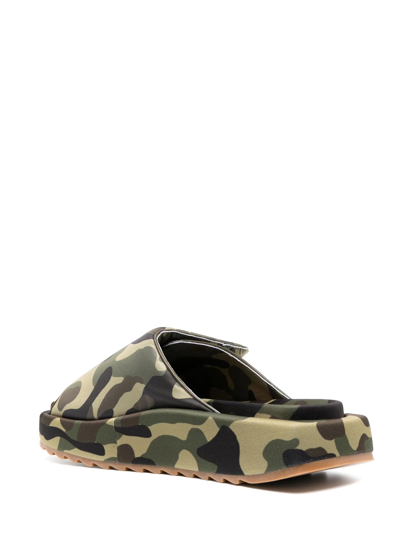 camouflage-print platform sandals