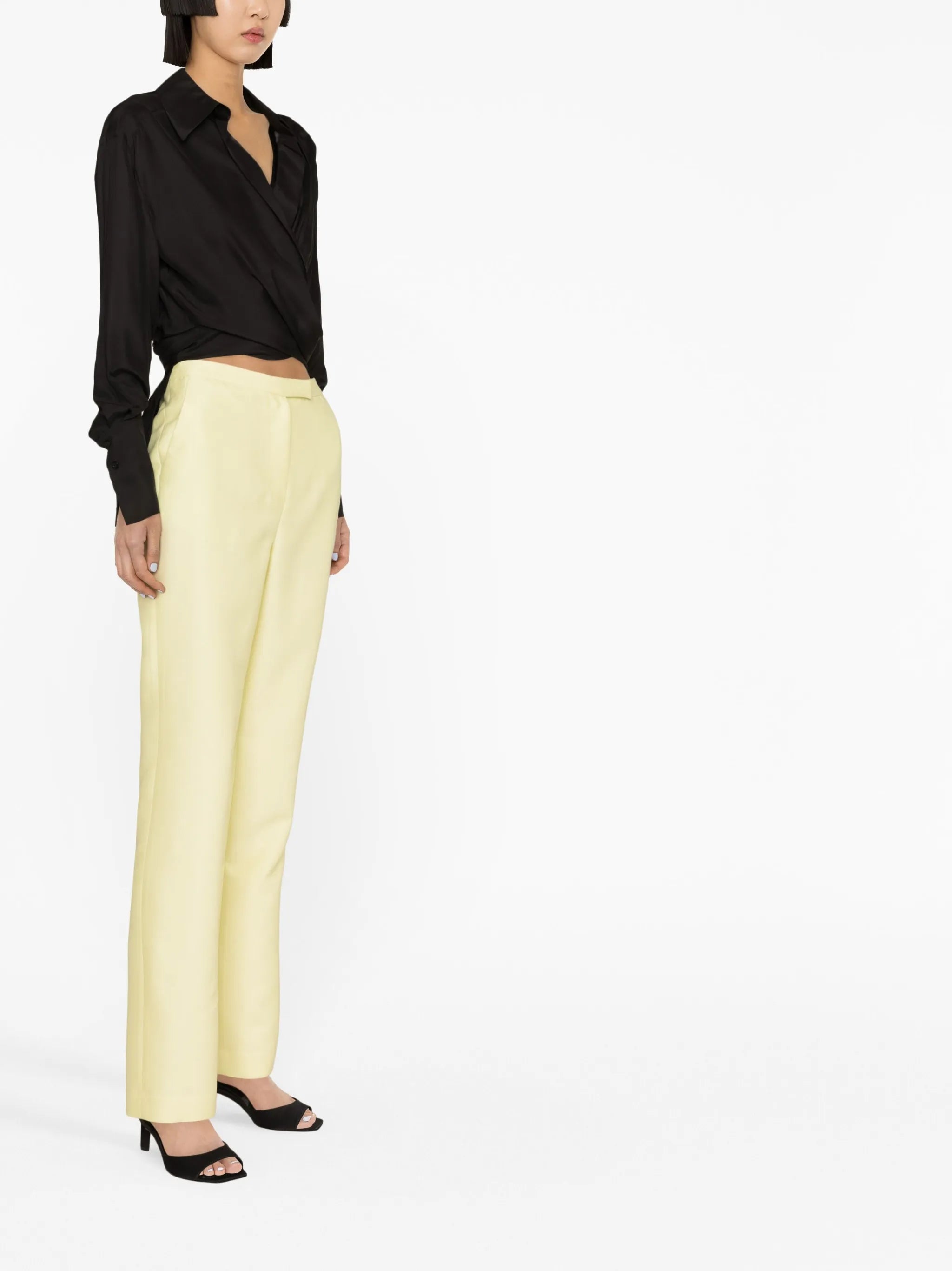 Sabinas silk wrap shirt