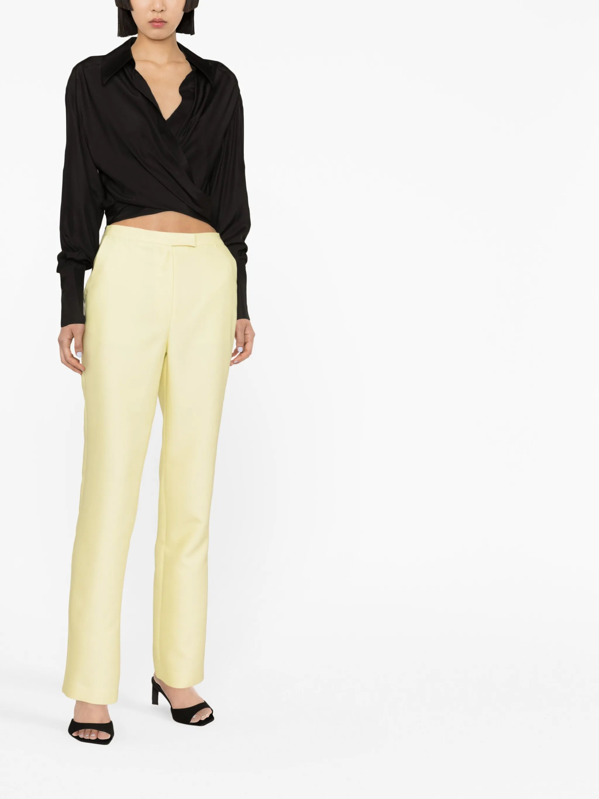 Sabinas silk wrap shirt
