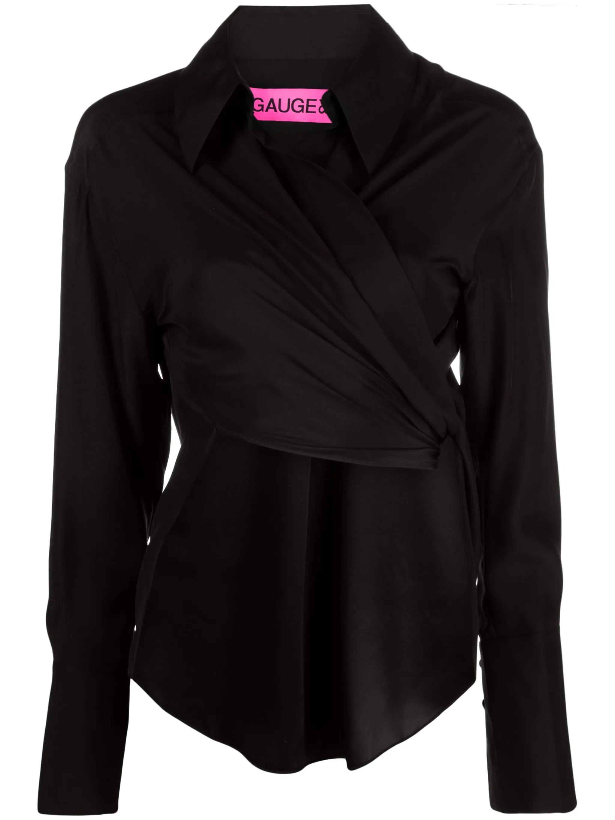 Sabinas silk wrap shirt