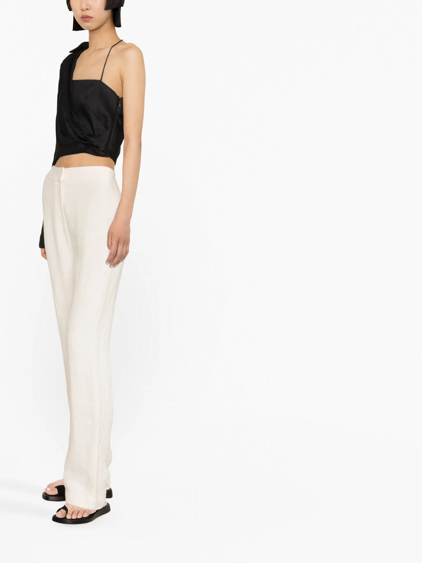 Ganri one-sleeve shirt
