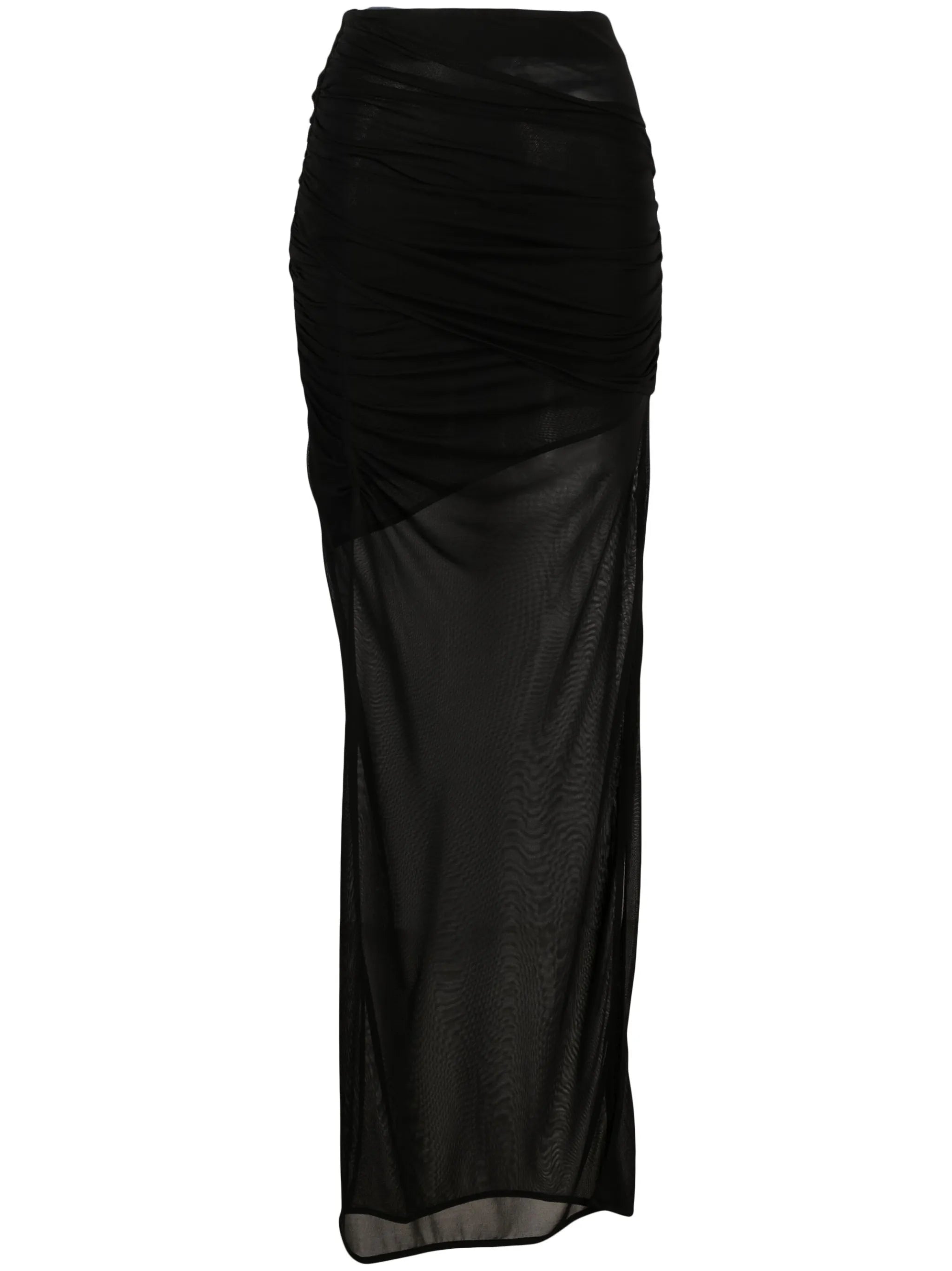 Tiroi side-slit maxi skirt