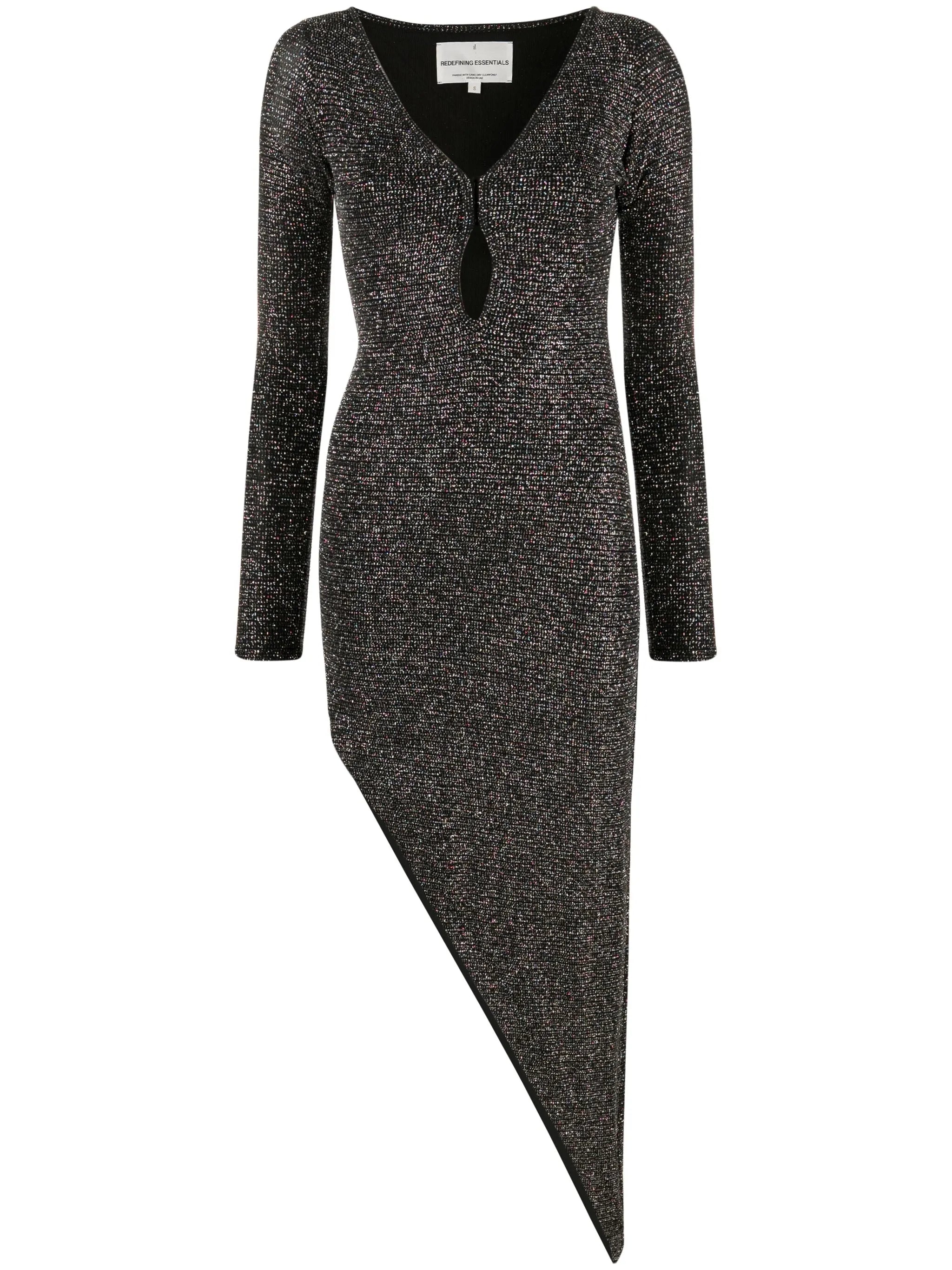 shimmery asymmetric dress