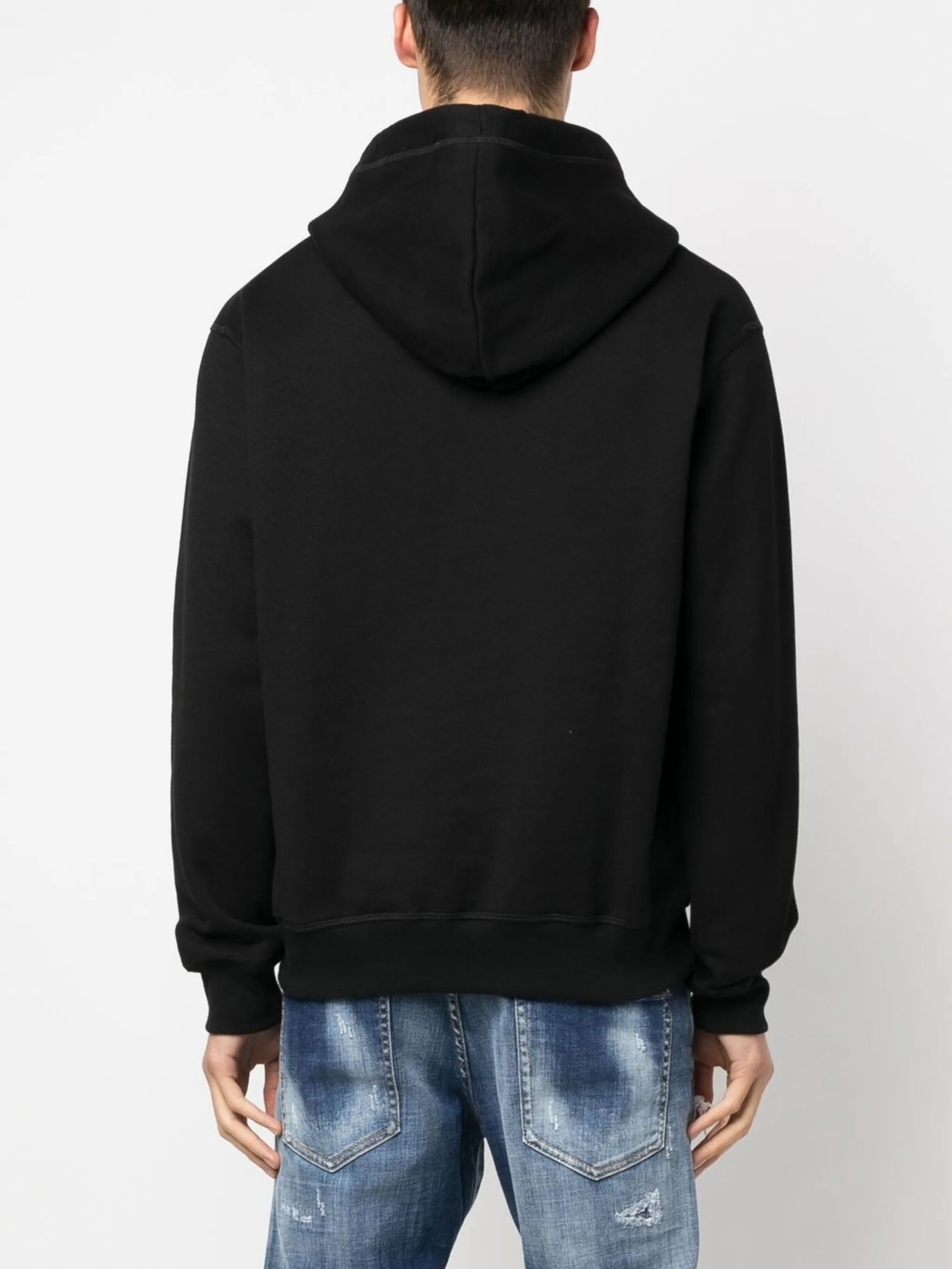 Icon-print hooded sweatshirt