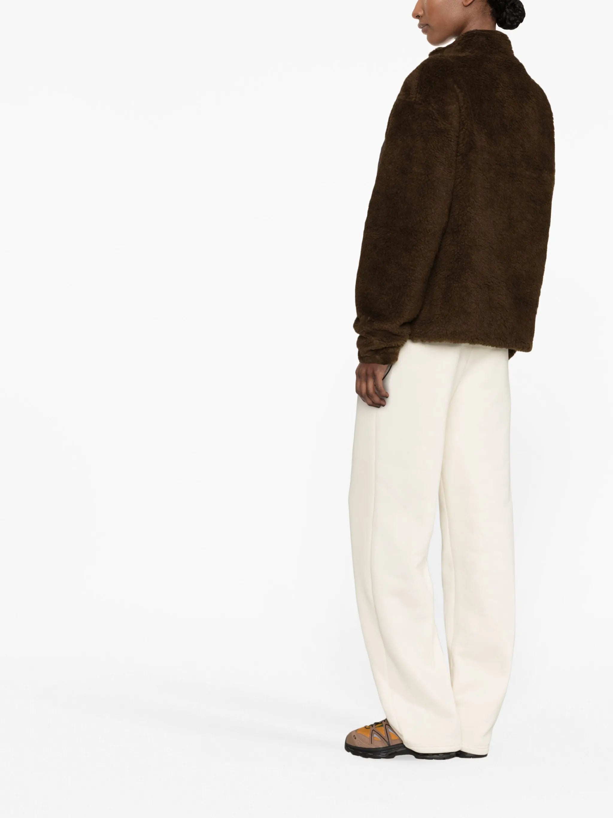 zip-up sherpa jacket
