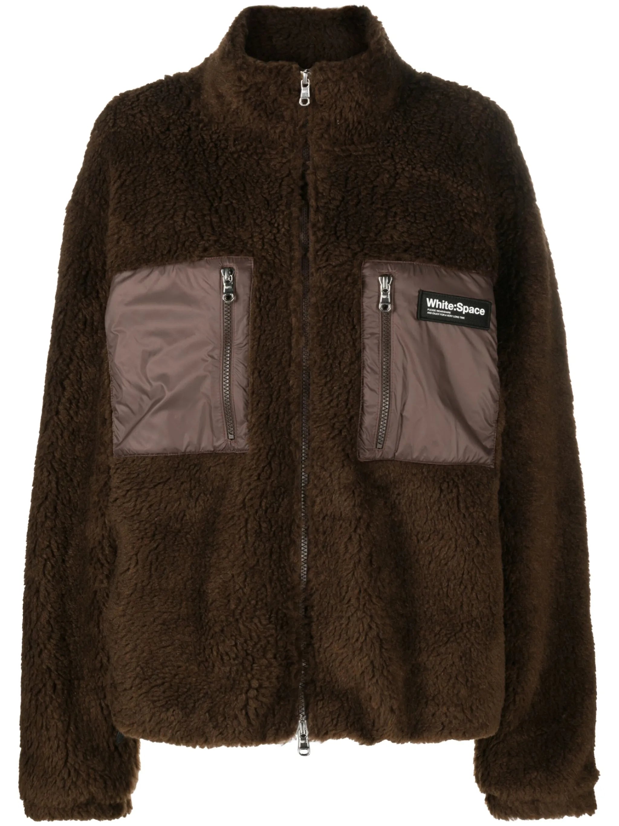 zip-up sherpa jacket