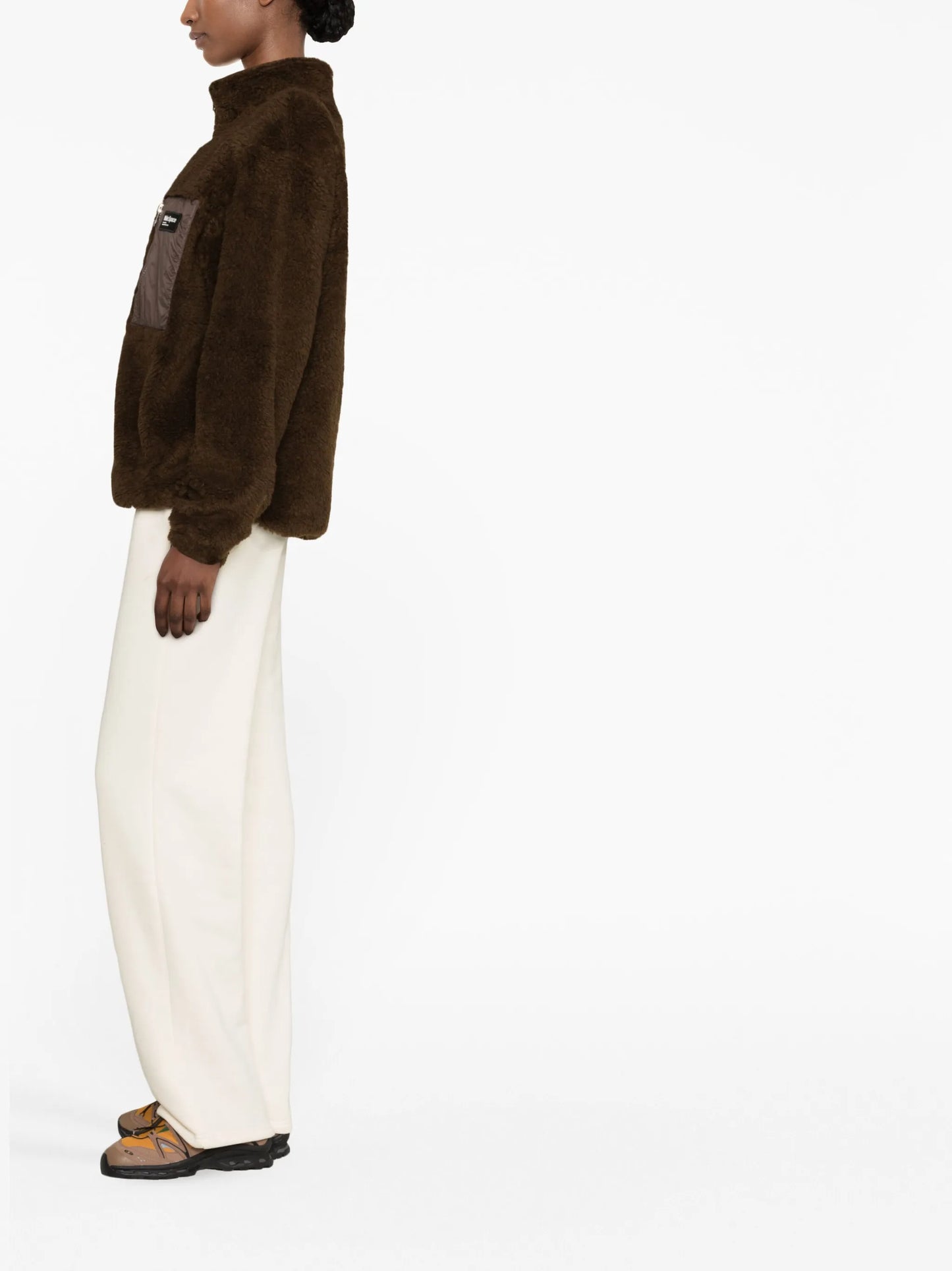 zip-up sherpa jacket