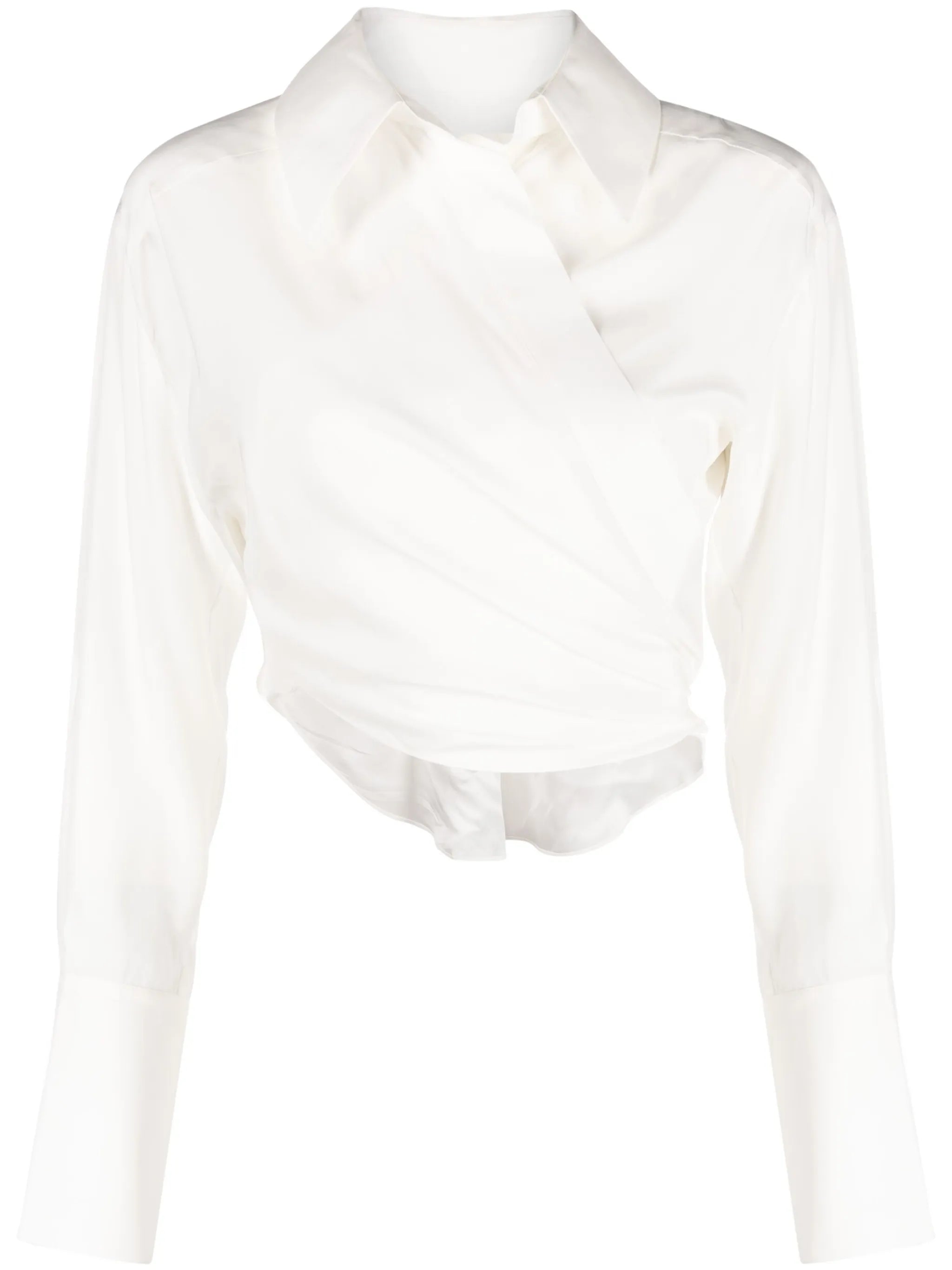 Sabinas silk wrap shirt