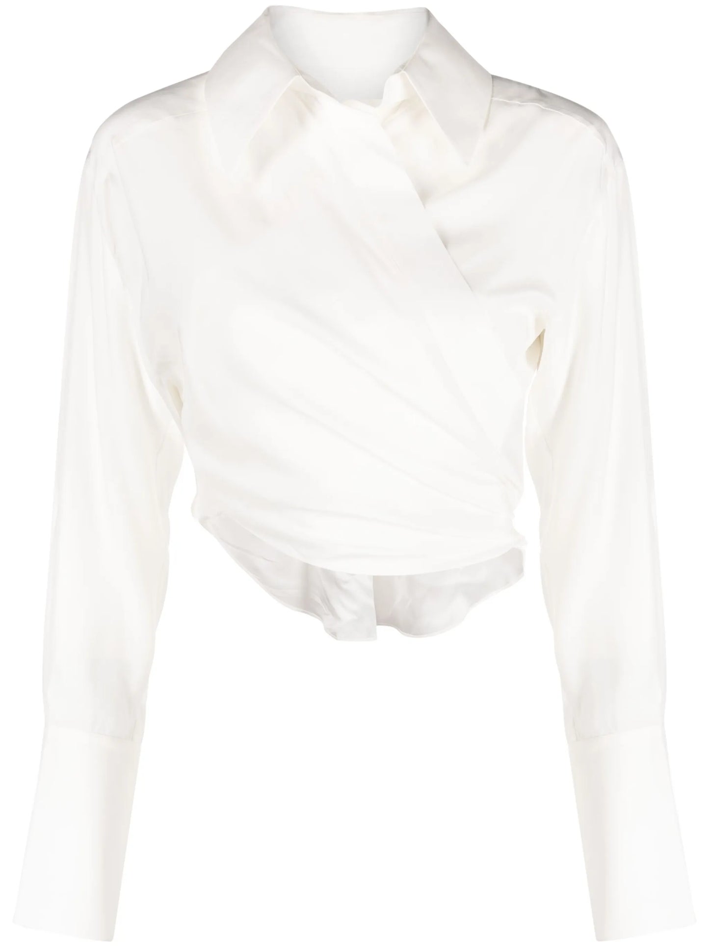Sabinas silk wrap shirt