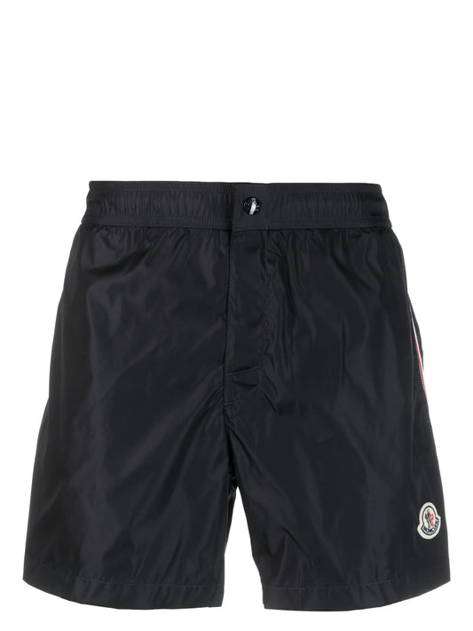 logo-patch swim shorts