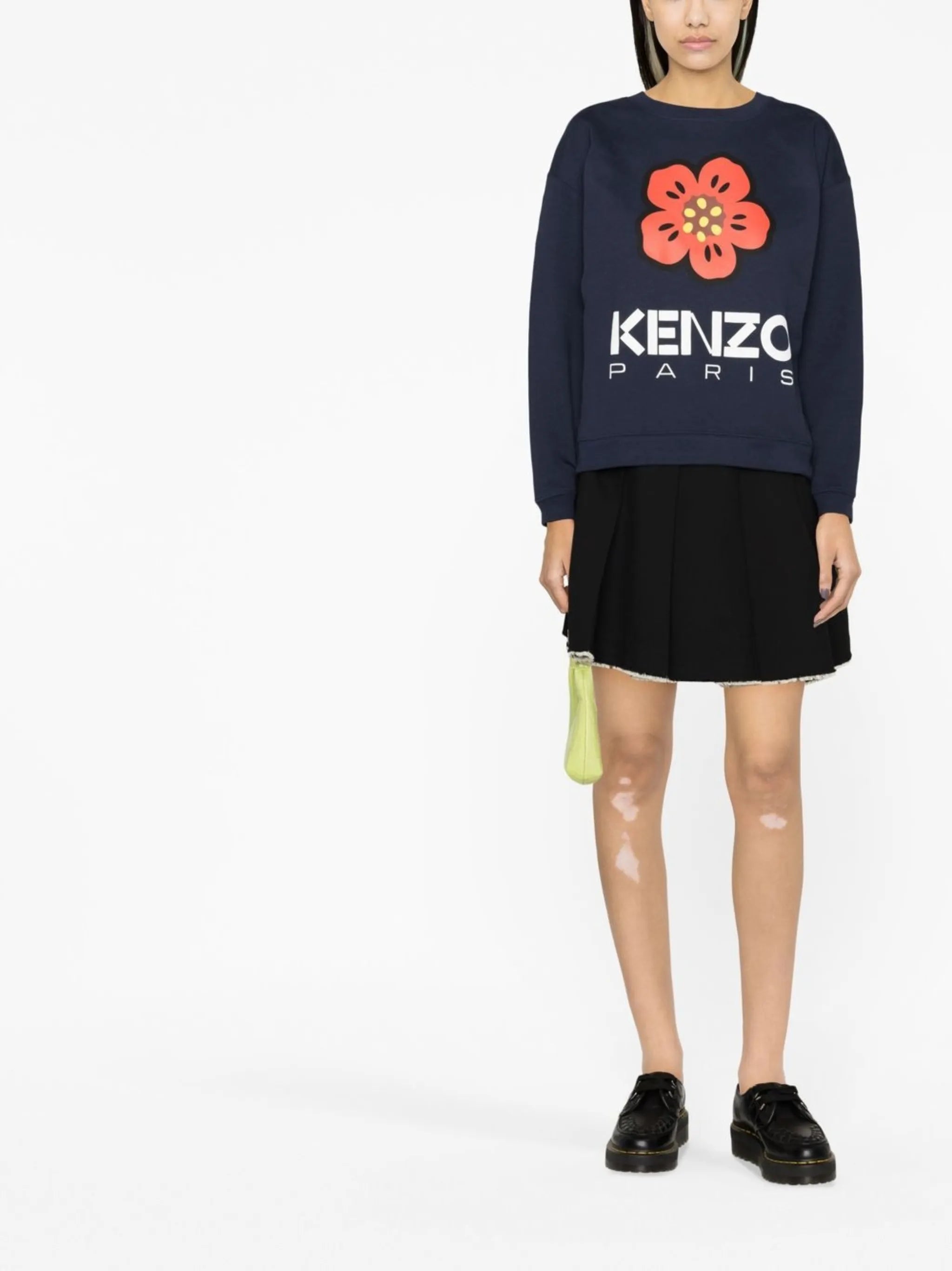 logo-print cotton sweater
