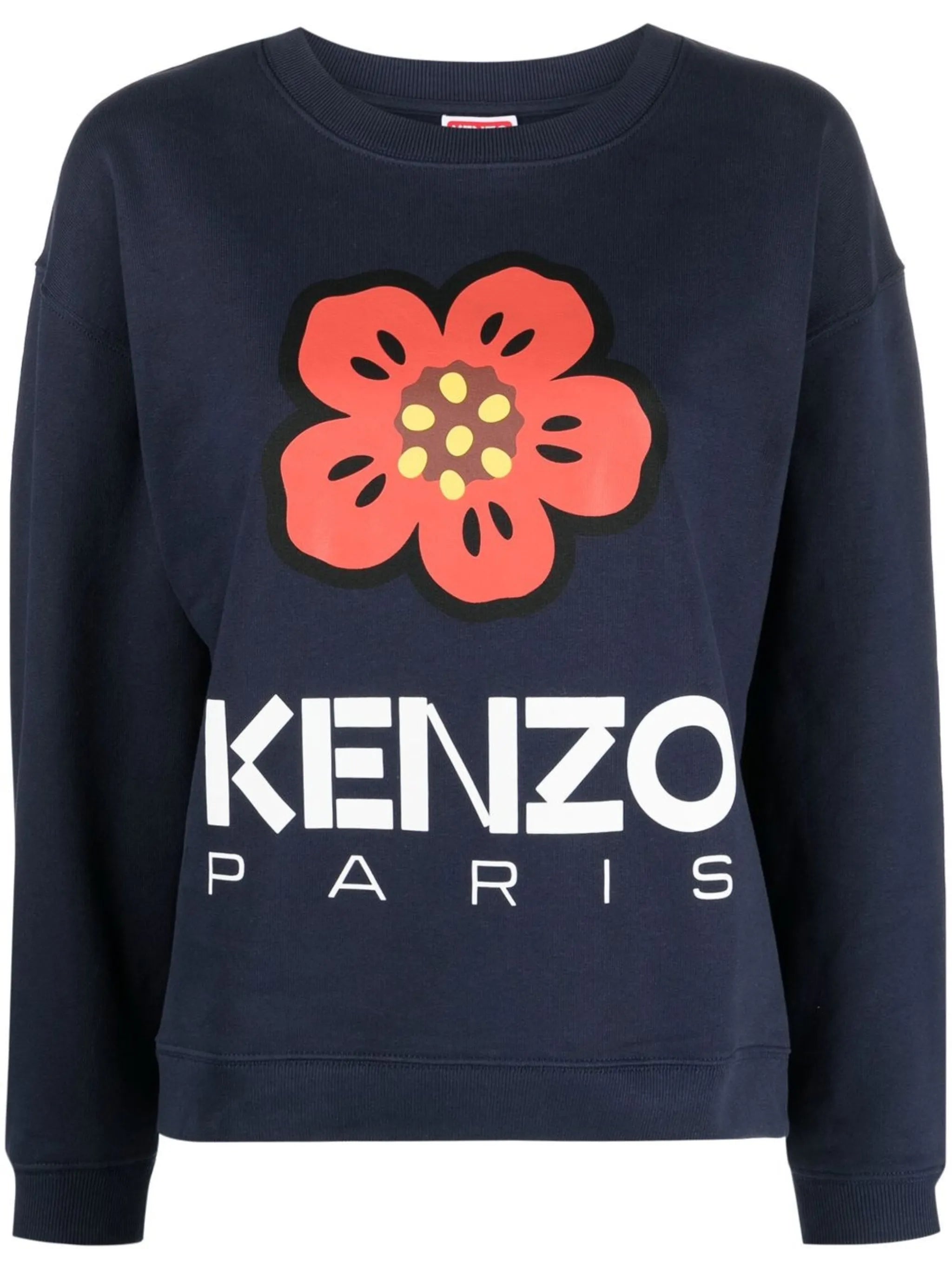 logo-print cotton sweater