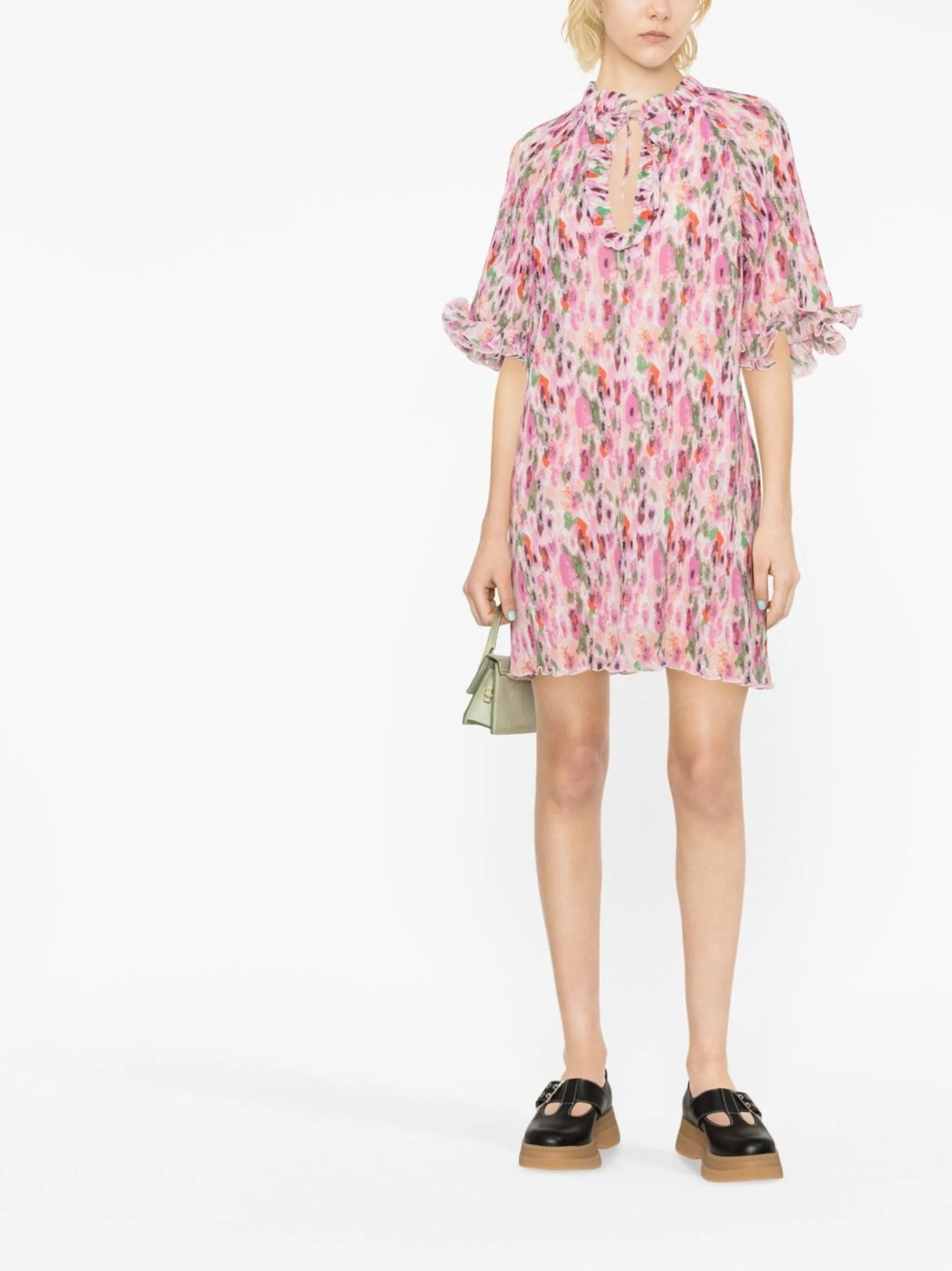 floral-print minidress