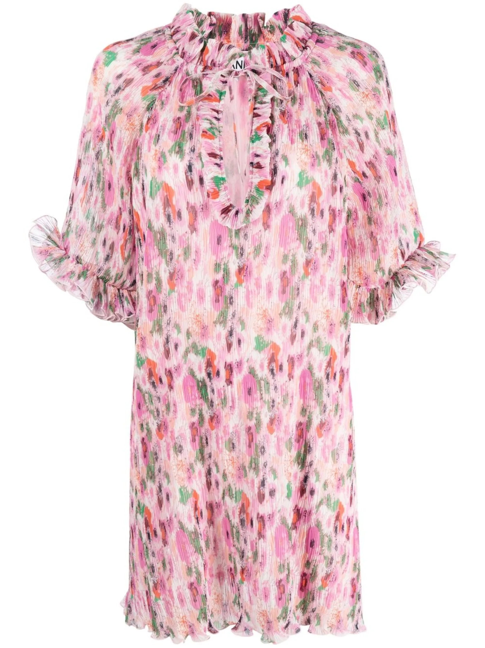 floral-print minidress