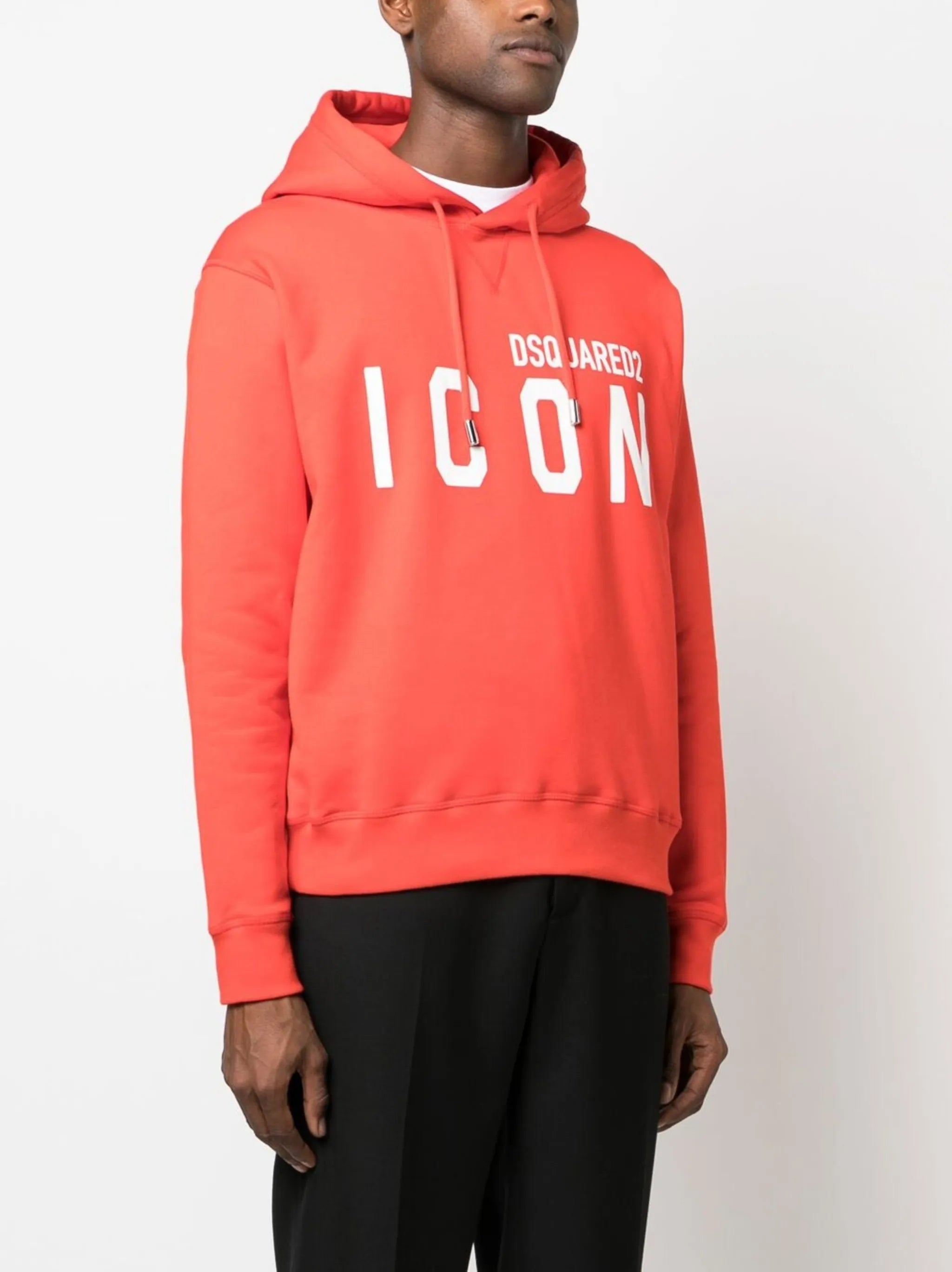 logo-print cotton hoodie