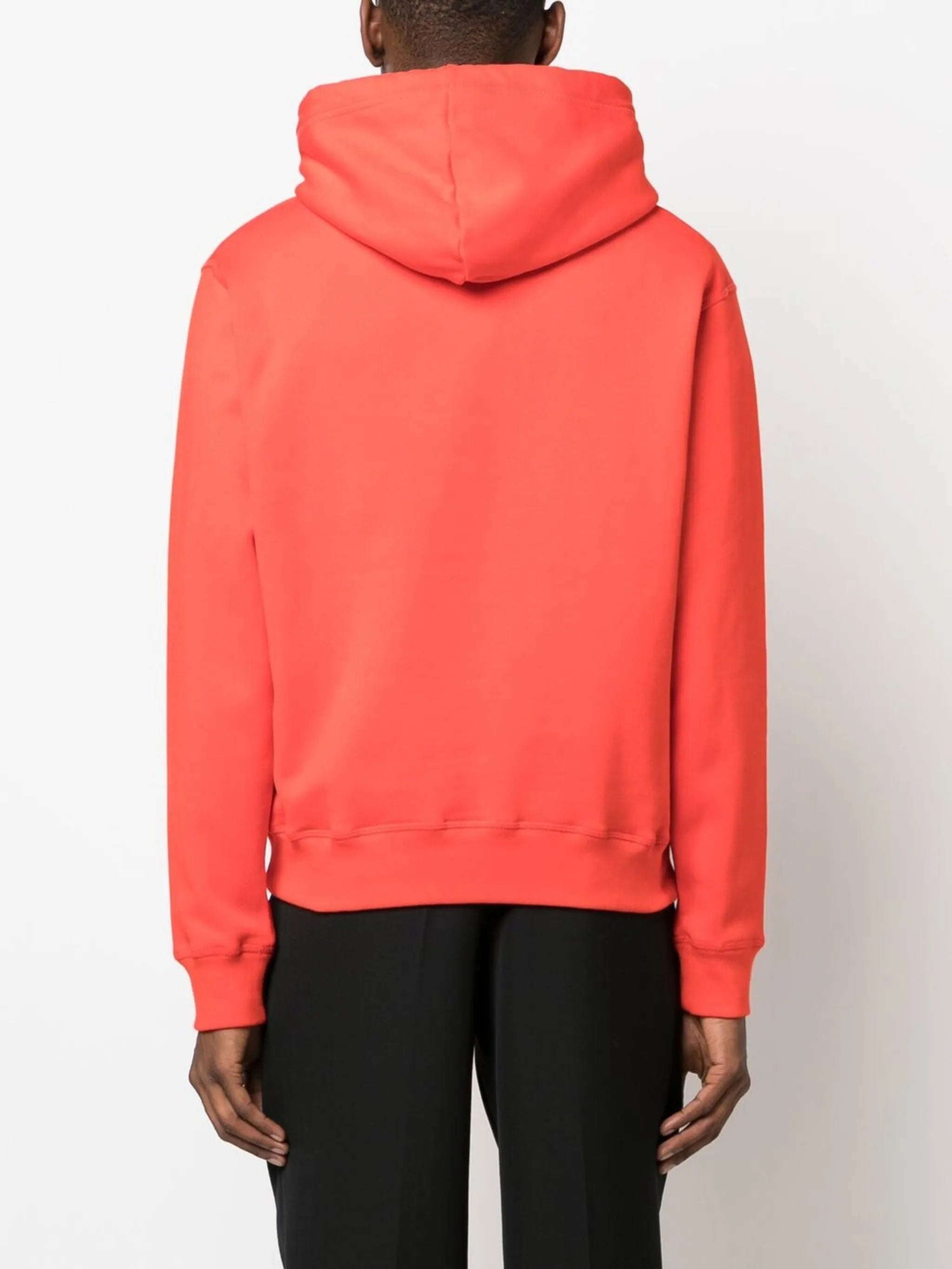 logo-print cotton hoodie