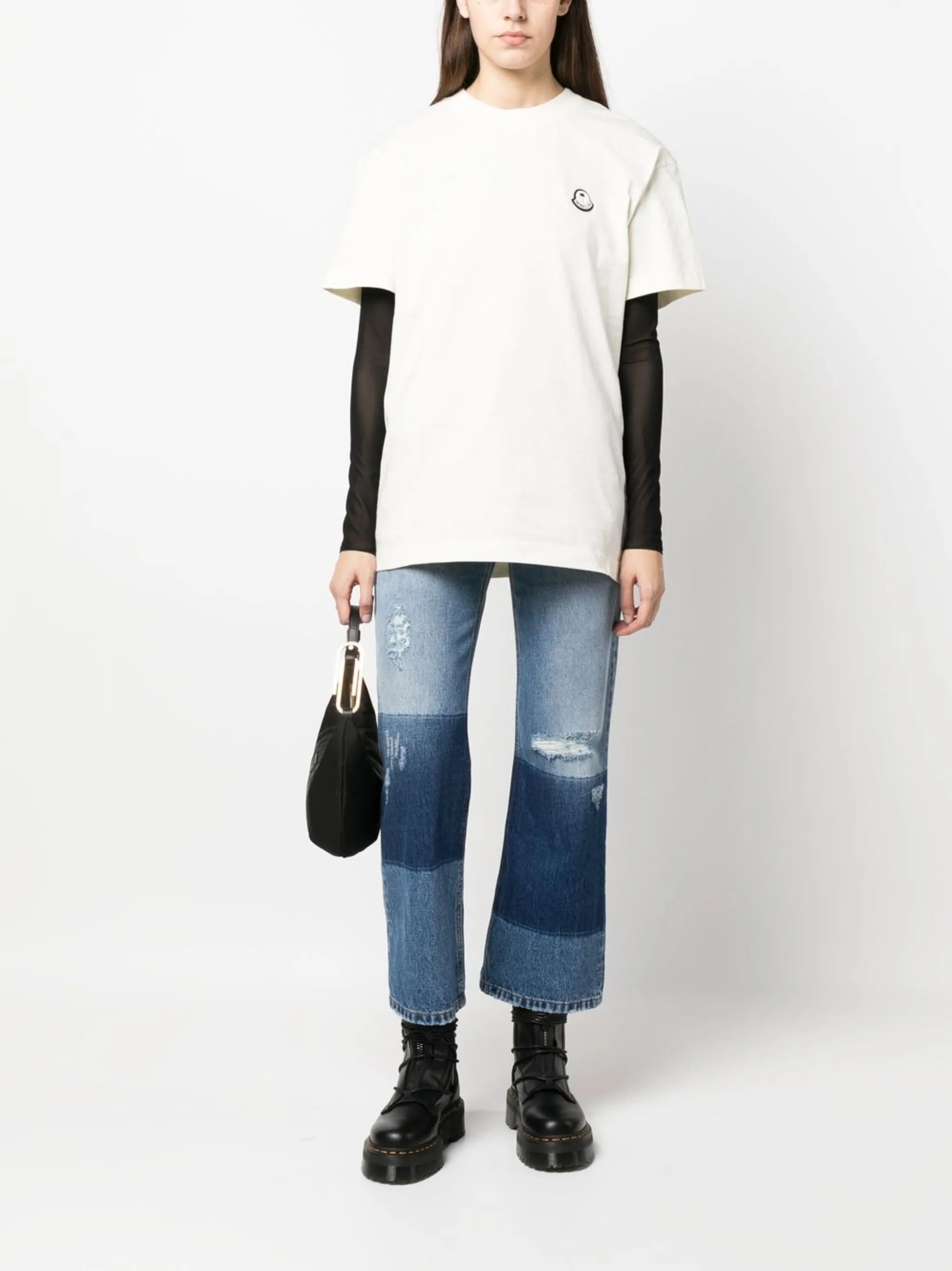 logo-patch short-sleeved T-shirt