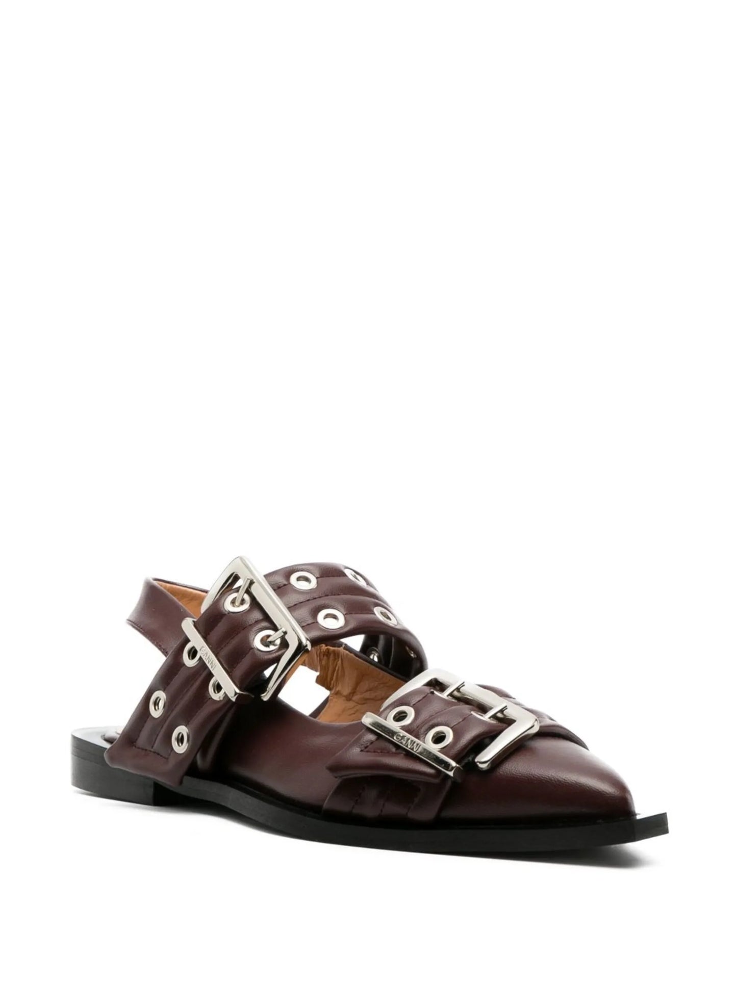 buckle-detail pointed sandals
