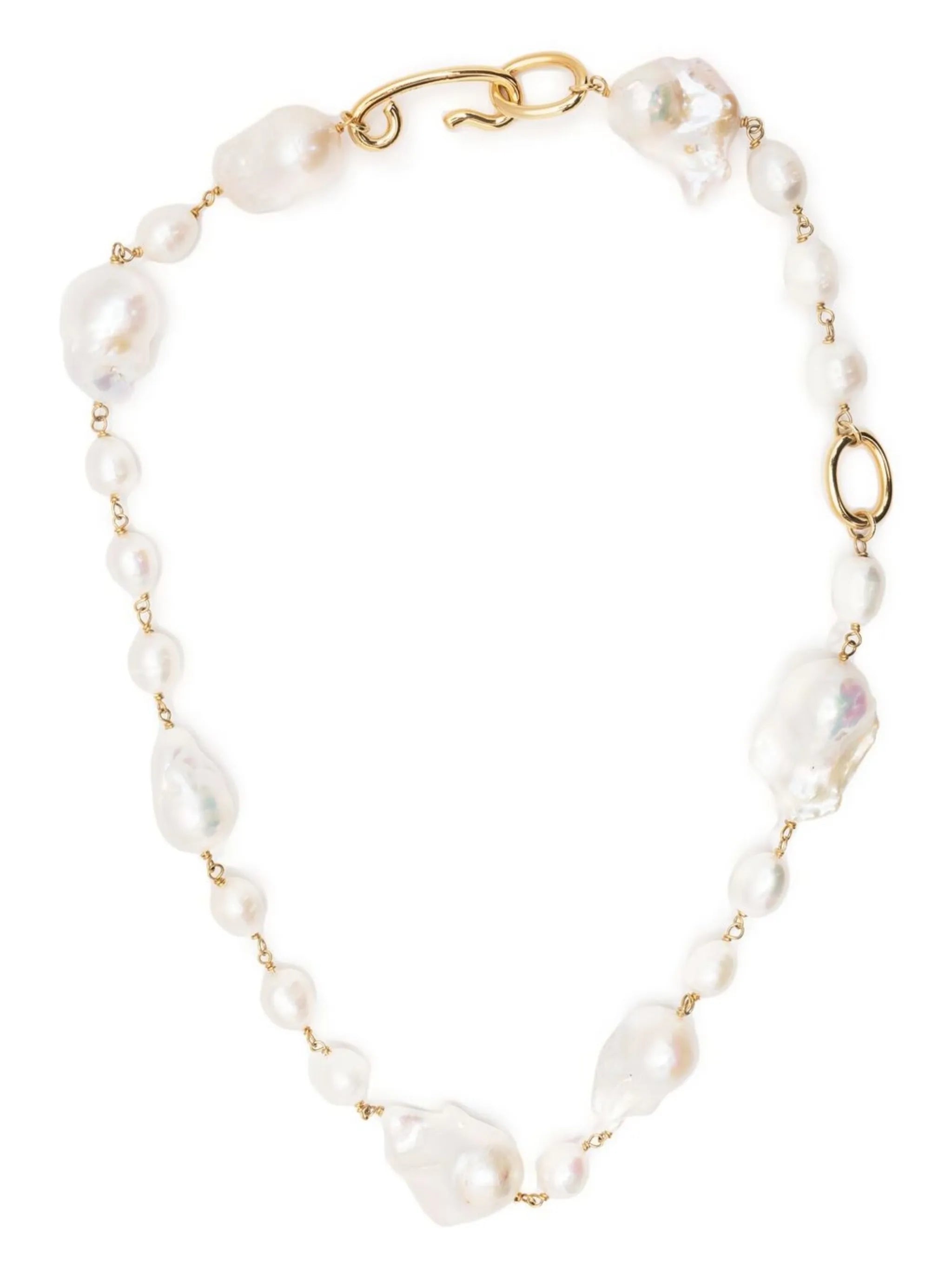 pearl-embellished necklace