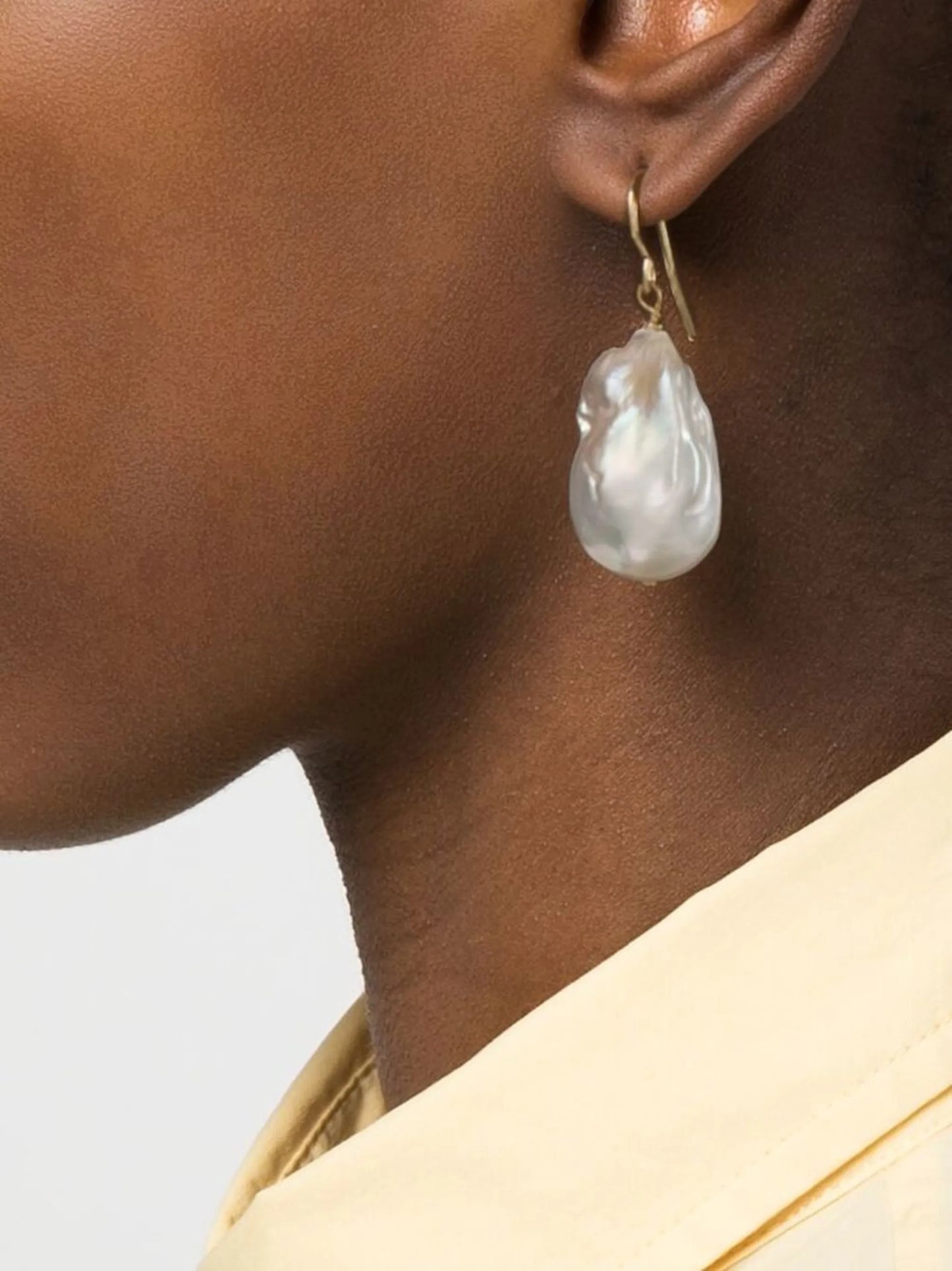pearl-detail drop earrings