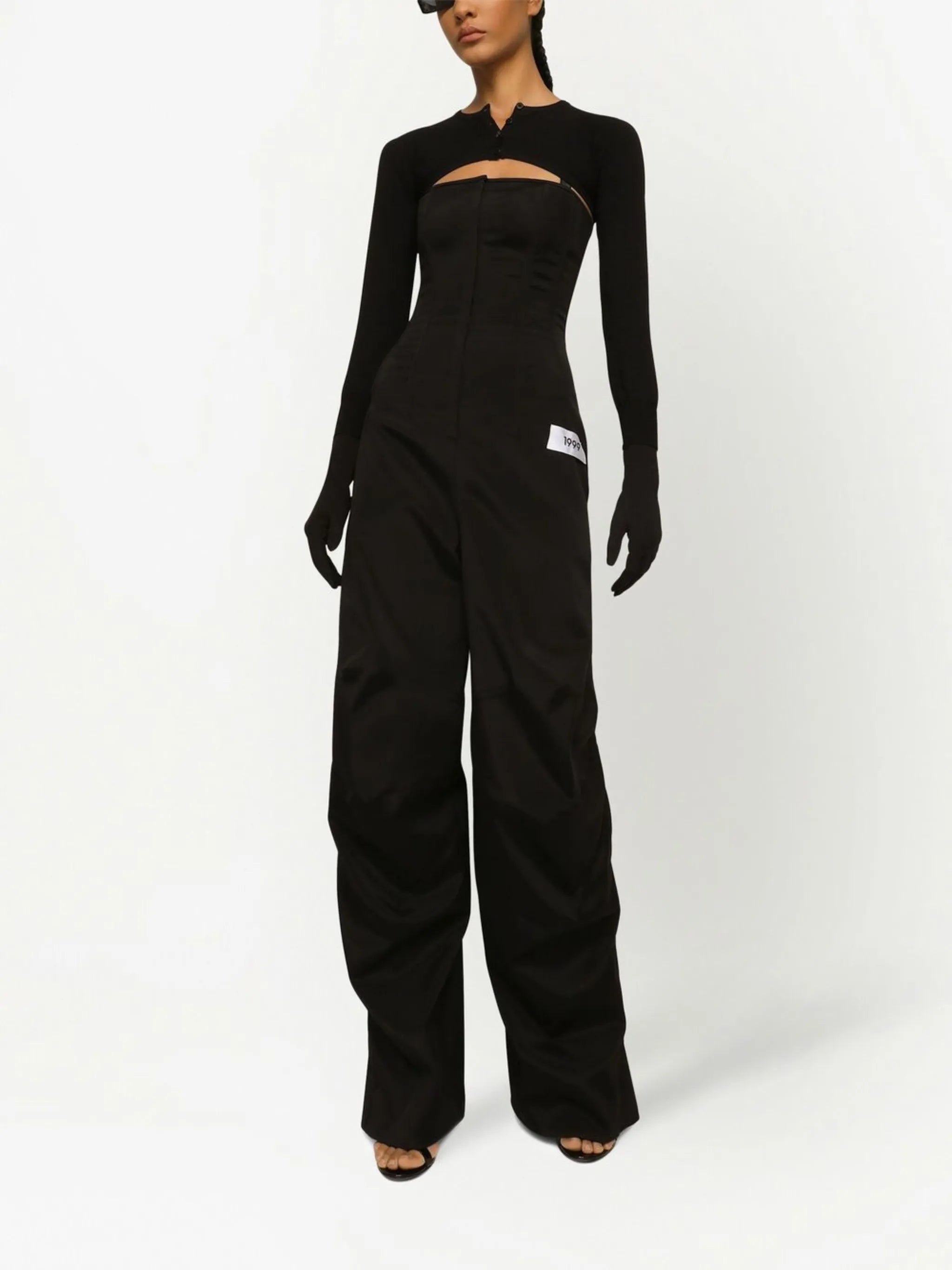 KIM DOLCE&GABBANA Cady strapless jumpsuit