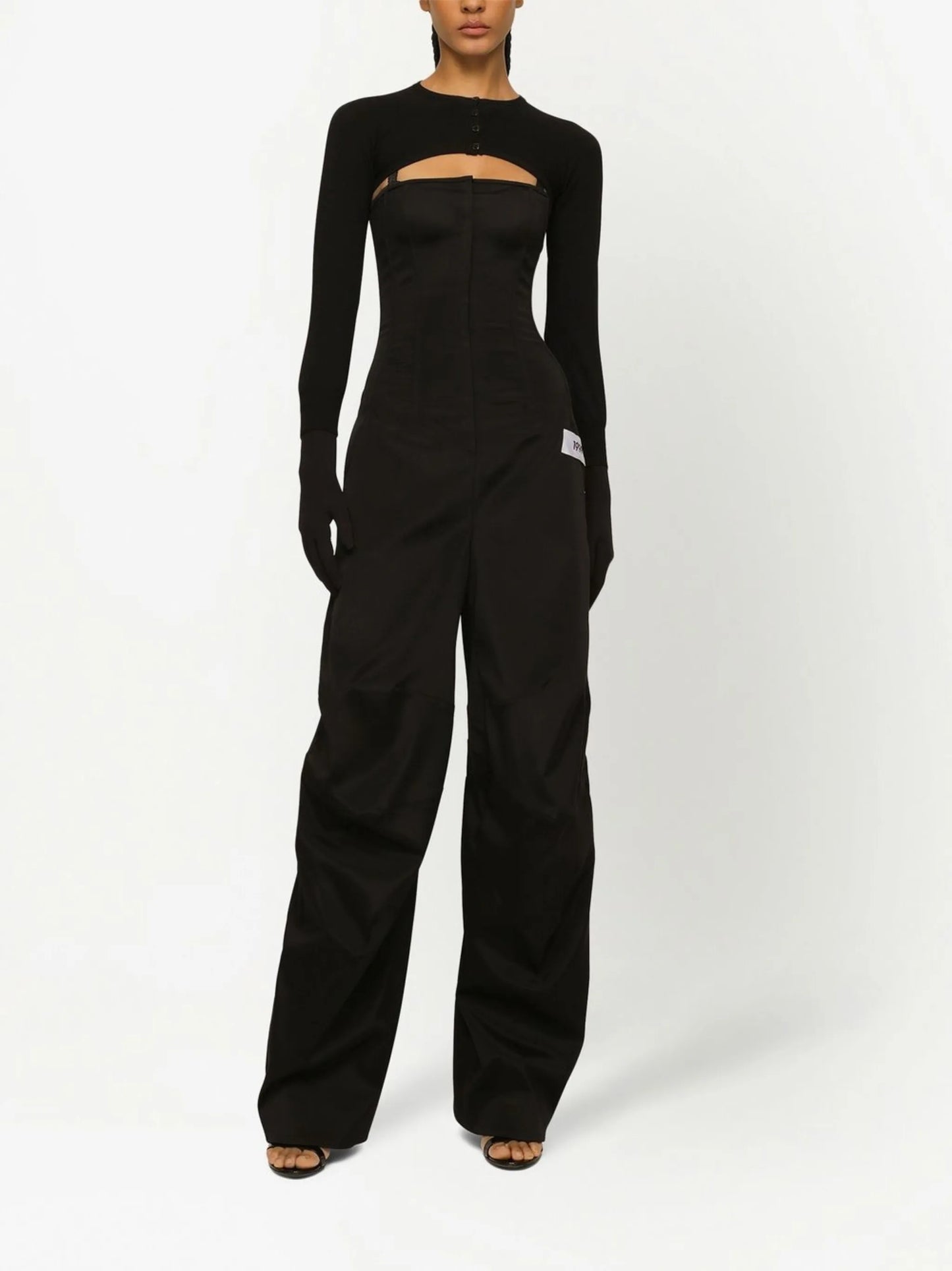 KIM DOLCE&GABBANA Cady strapless jumpsuit