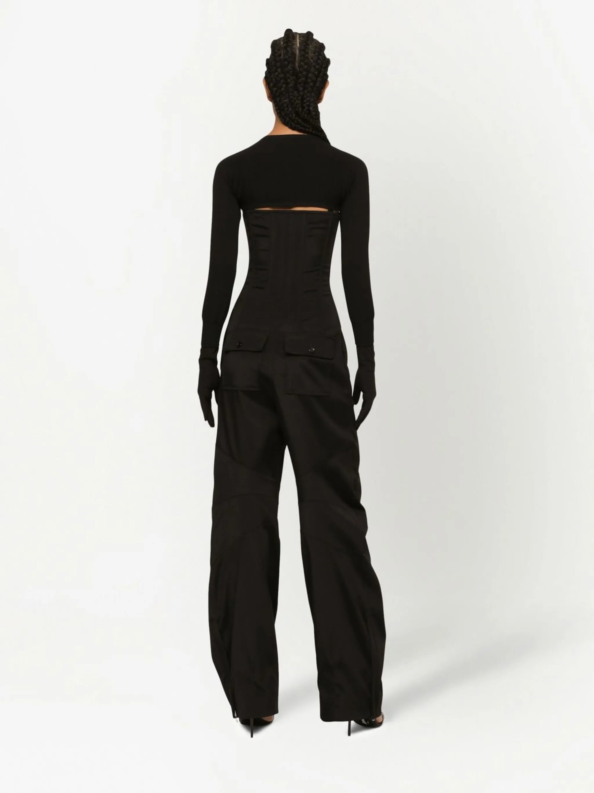 KIM DOLCE&GABBANA Cady strapless jumpsuit