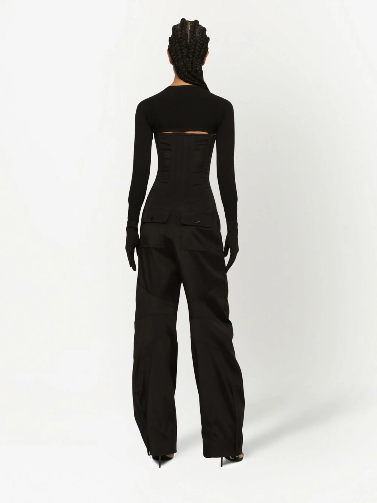 KIM DOLCE&GABBANA Cady strapless jumpsuit