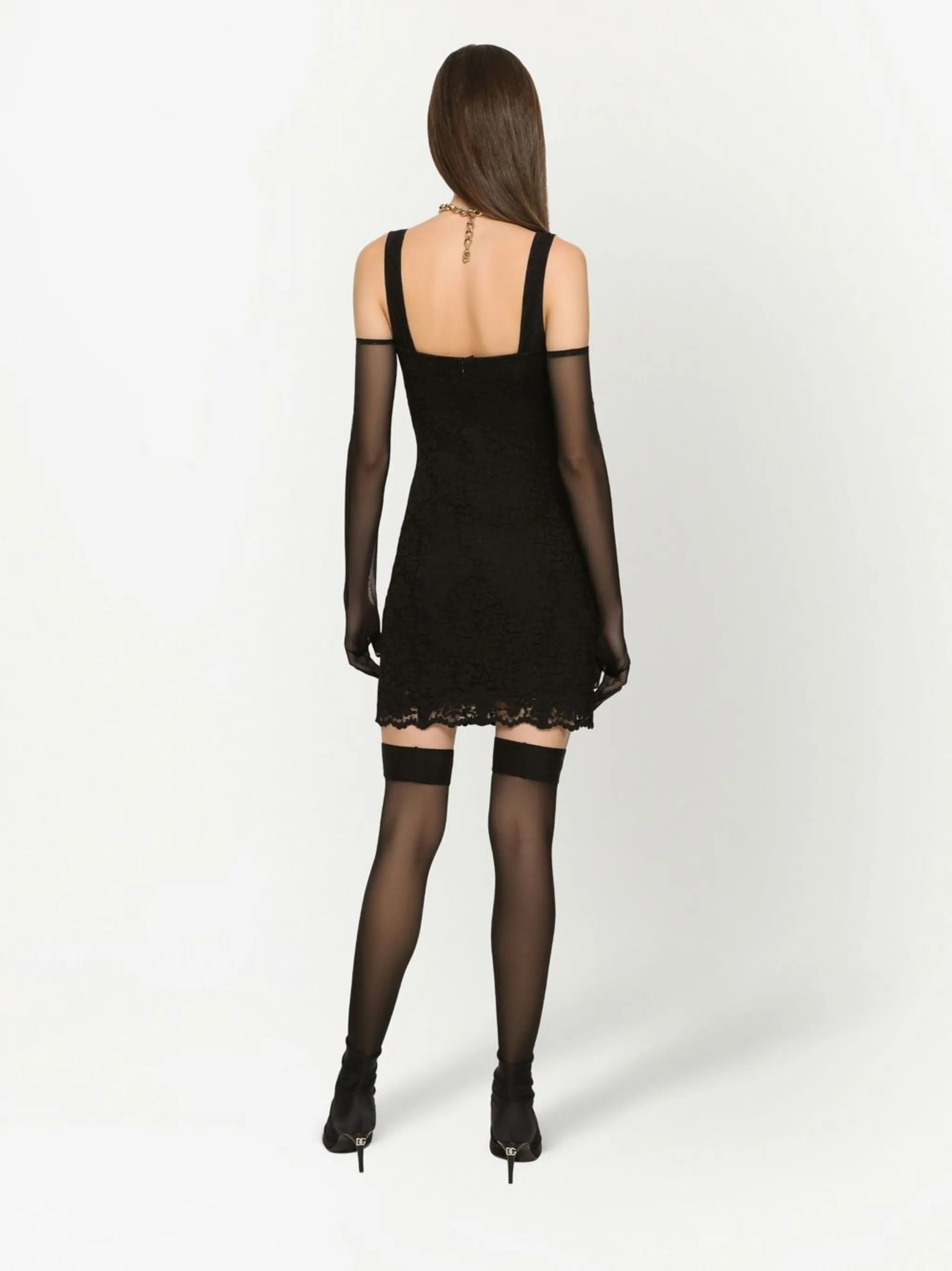 KIM DOLCE&GABBANA Cordonetto-lace minidress