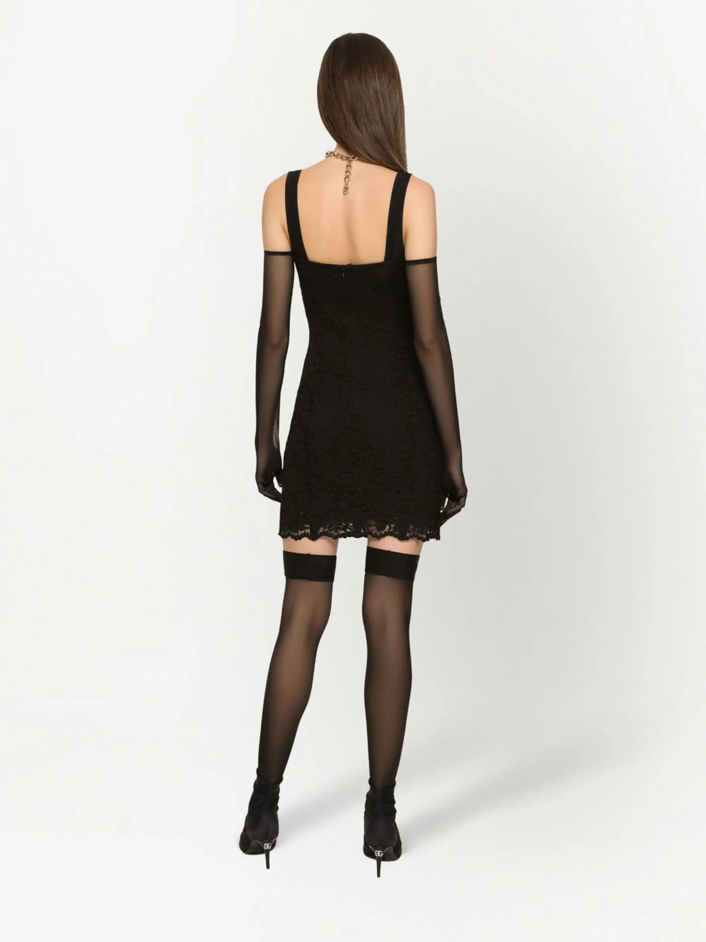 KIM DOLCE&GABBANA Cordonetto-lace minidress