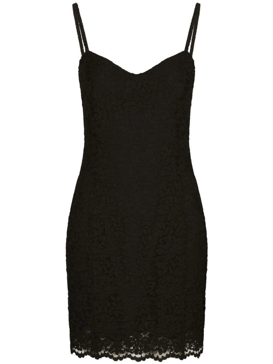 KIM DOLCE&GABBANA Cordonetto-lace minidress