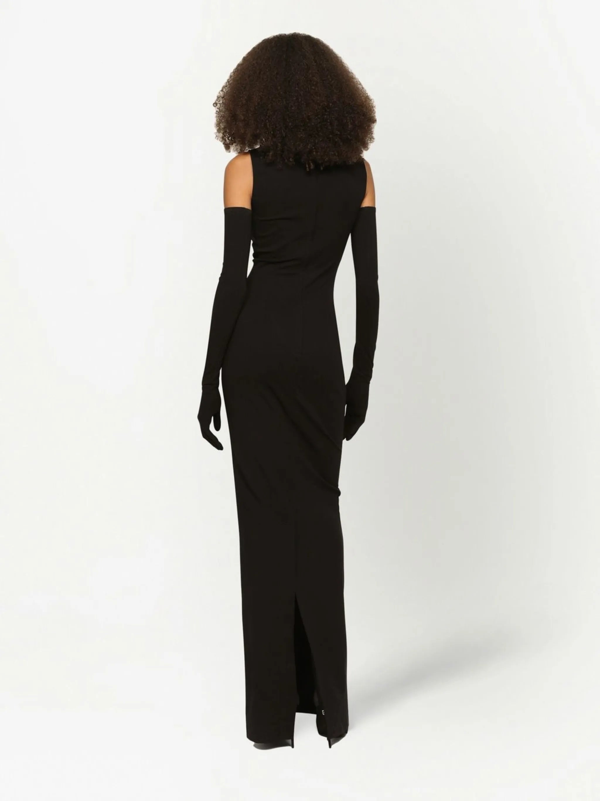 KIM DOLCE&GABBANA Milano-rib maxi dress