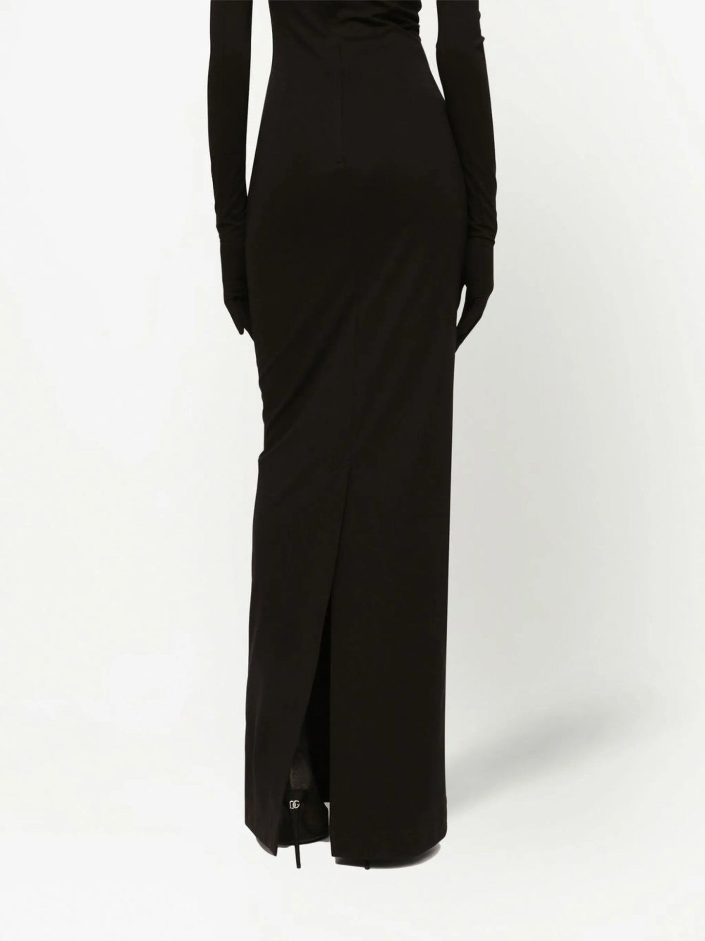 KIM DOLCE&GABBANA Milano-rib maxi dress