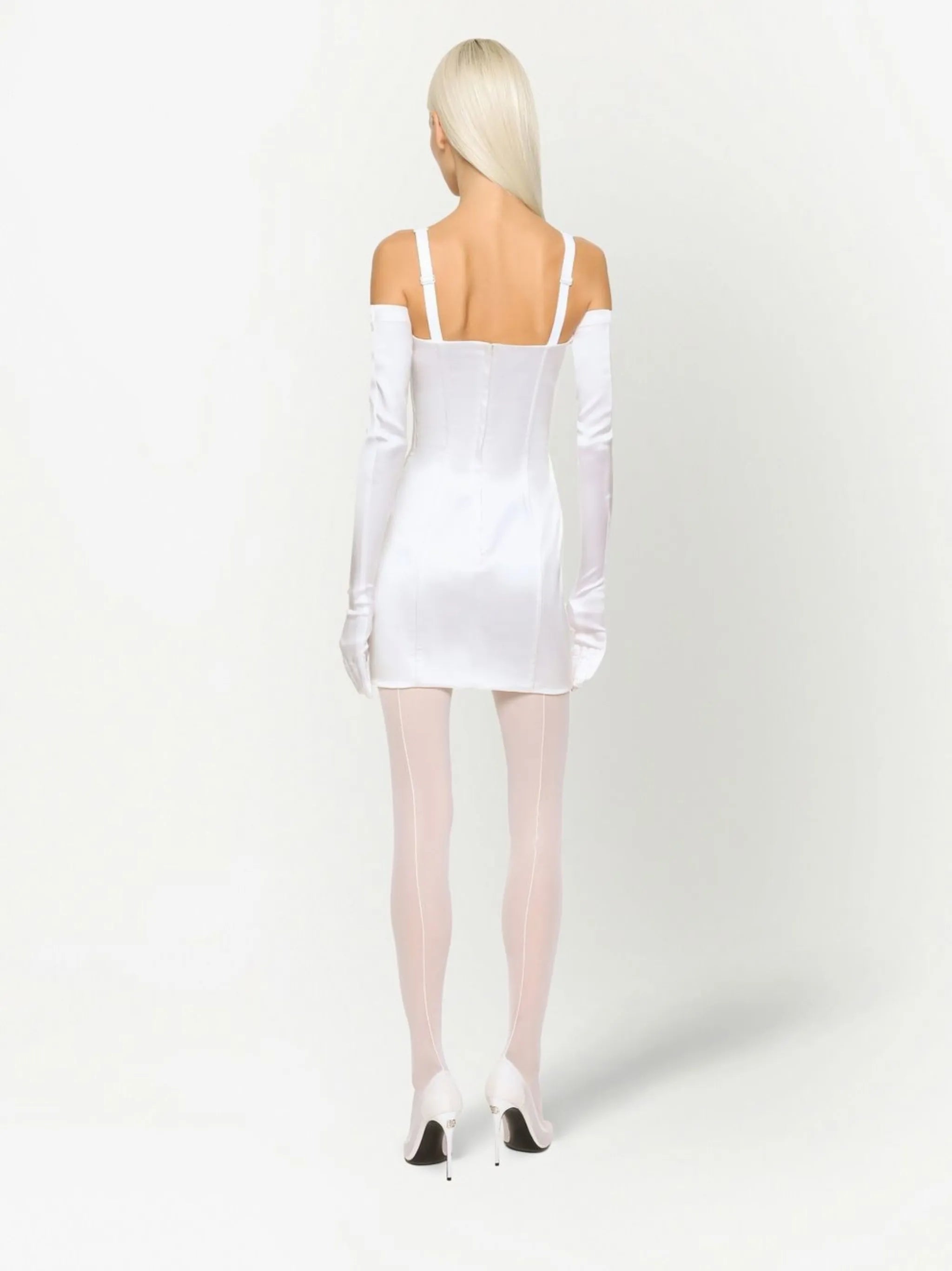 KIM DOLCE&GABBANA satin minidress