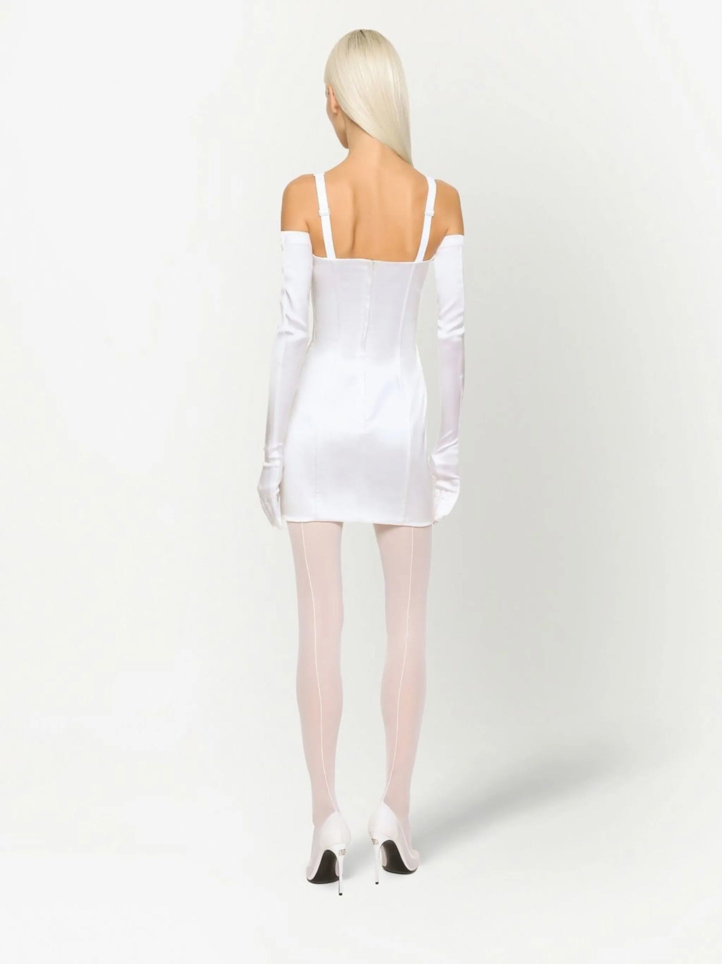 KIM DOLCE&GABBANA satin minidress