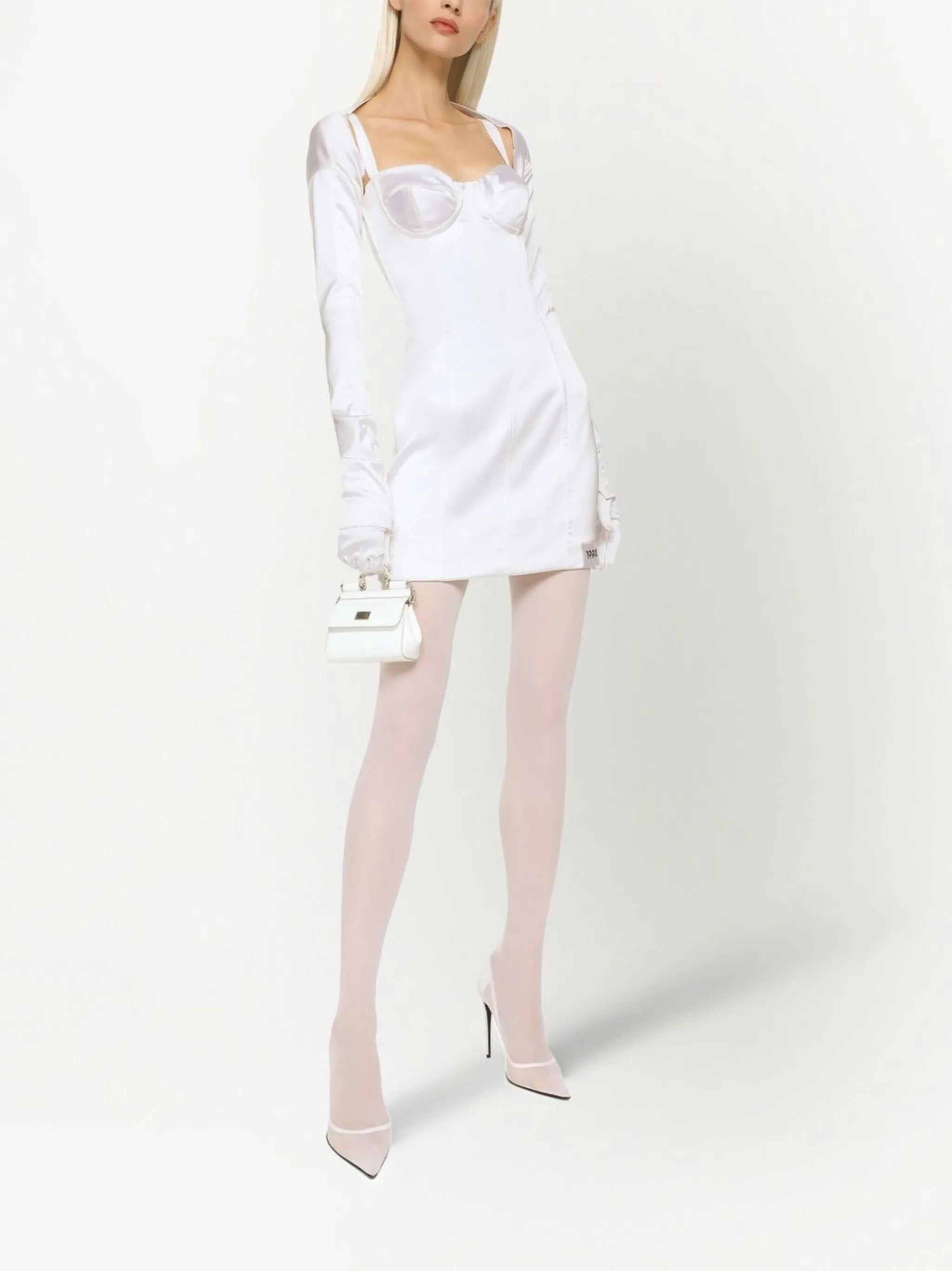 KIM DOLCE&GABBANA satin minidress