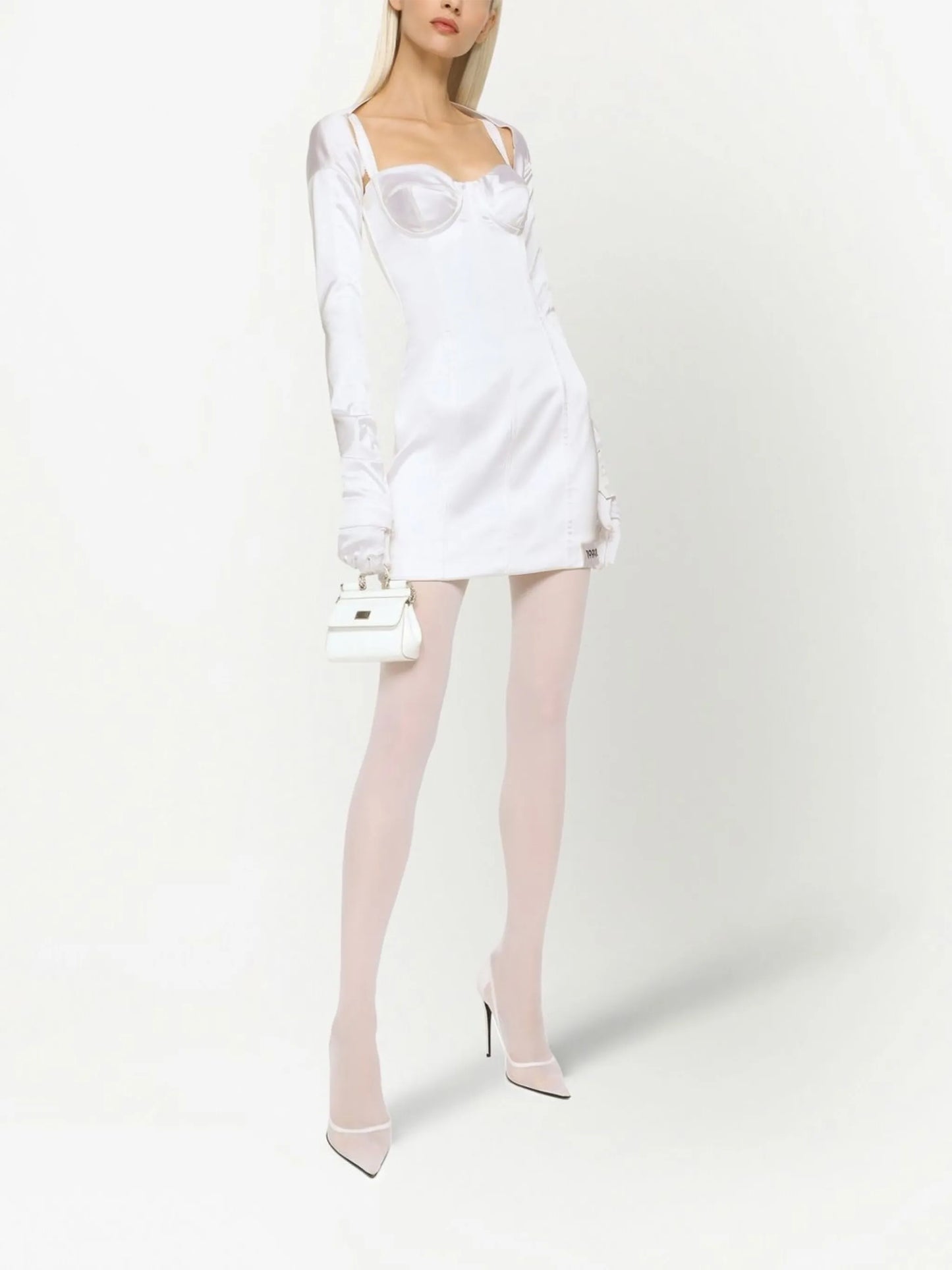 KIM DOLCE&GABBANA satin minidress