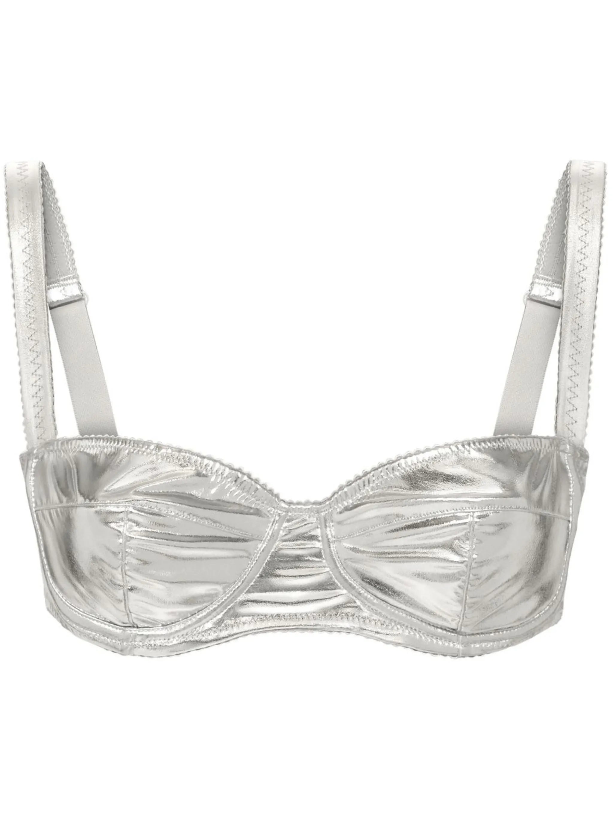 KIM DOLCE&GABBANA coated balconette bra