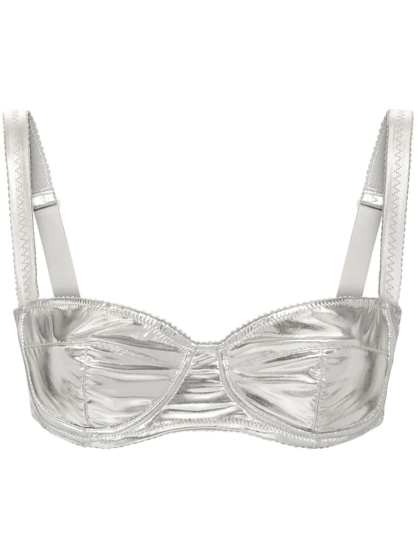 KIM DOLCE&GABBANA coated balconette bra