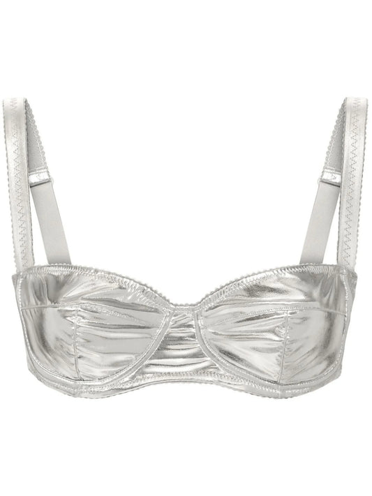 KIM DOLCE&GABBANA coated balconette bra