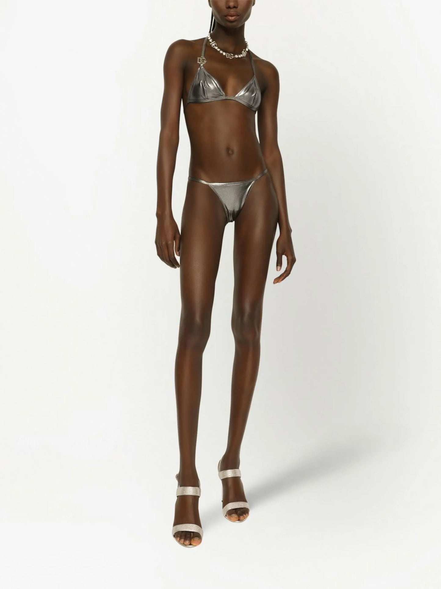 KIM DOLCE&GABBANA DG-logo triangle bikini
