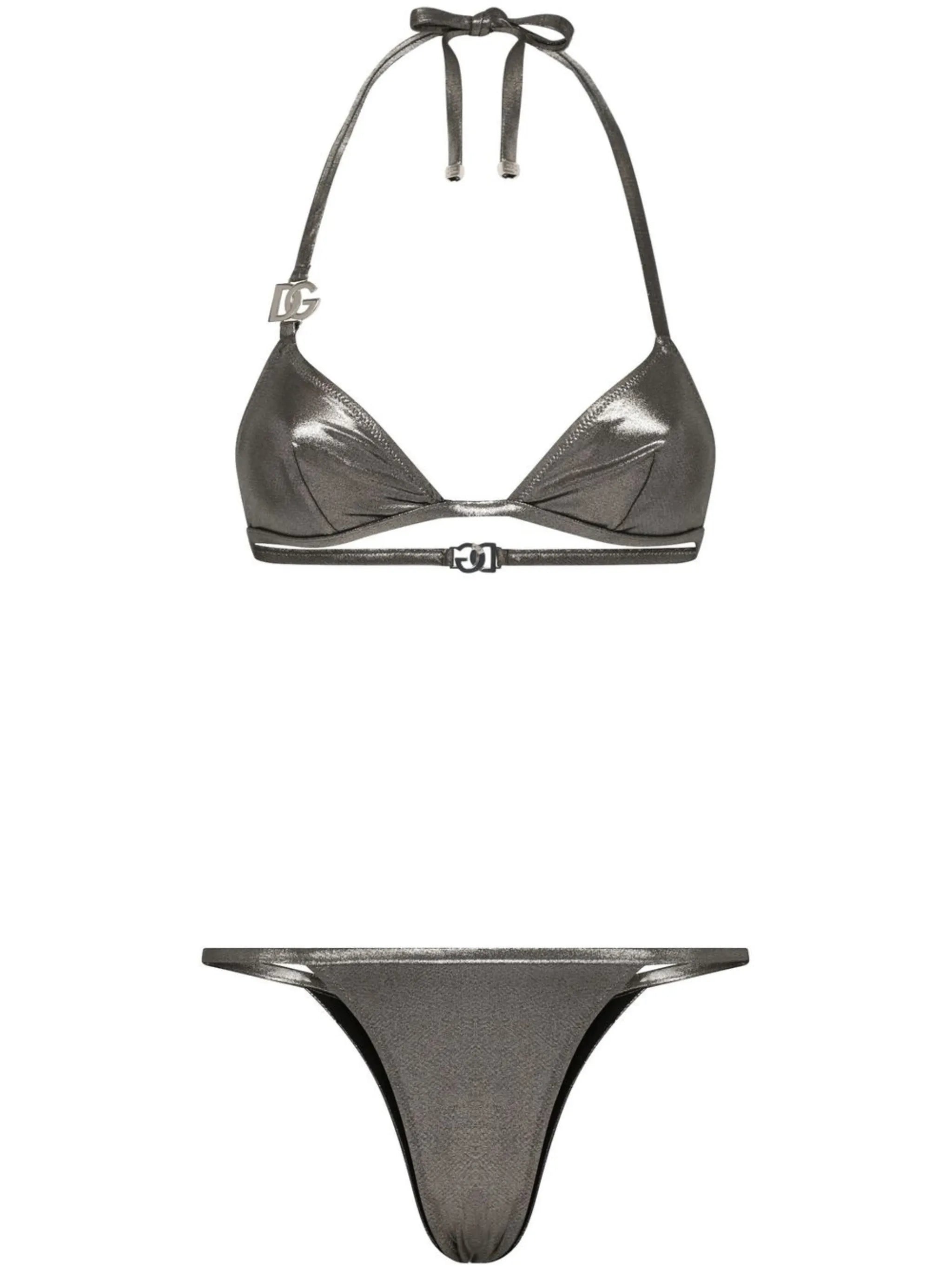 KIM DOLCE&GABBANA DG-logo triangle bikini