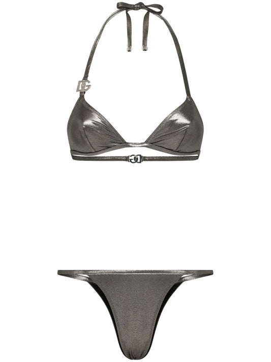 KIM DOLCE&GABBANA DG-logo triangle bikini
