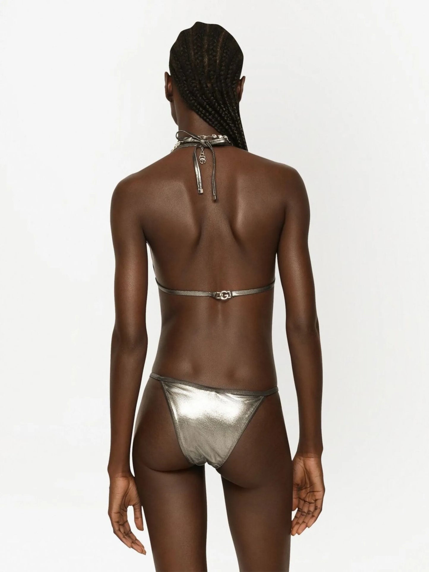 KIM DOLCE&GABBANA DG-logo triangle bikini