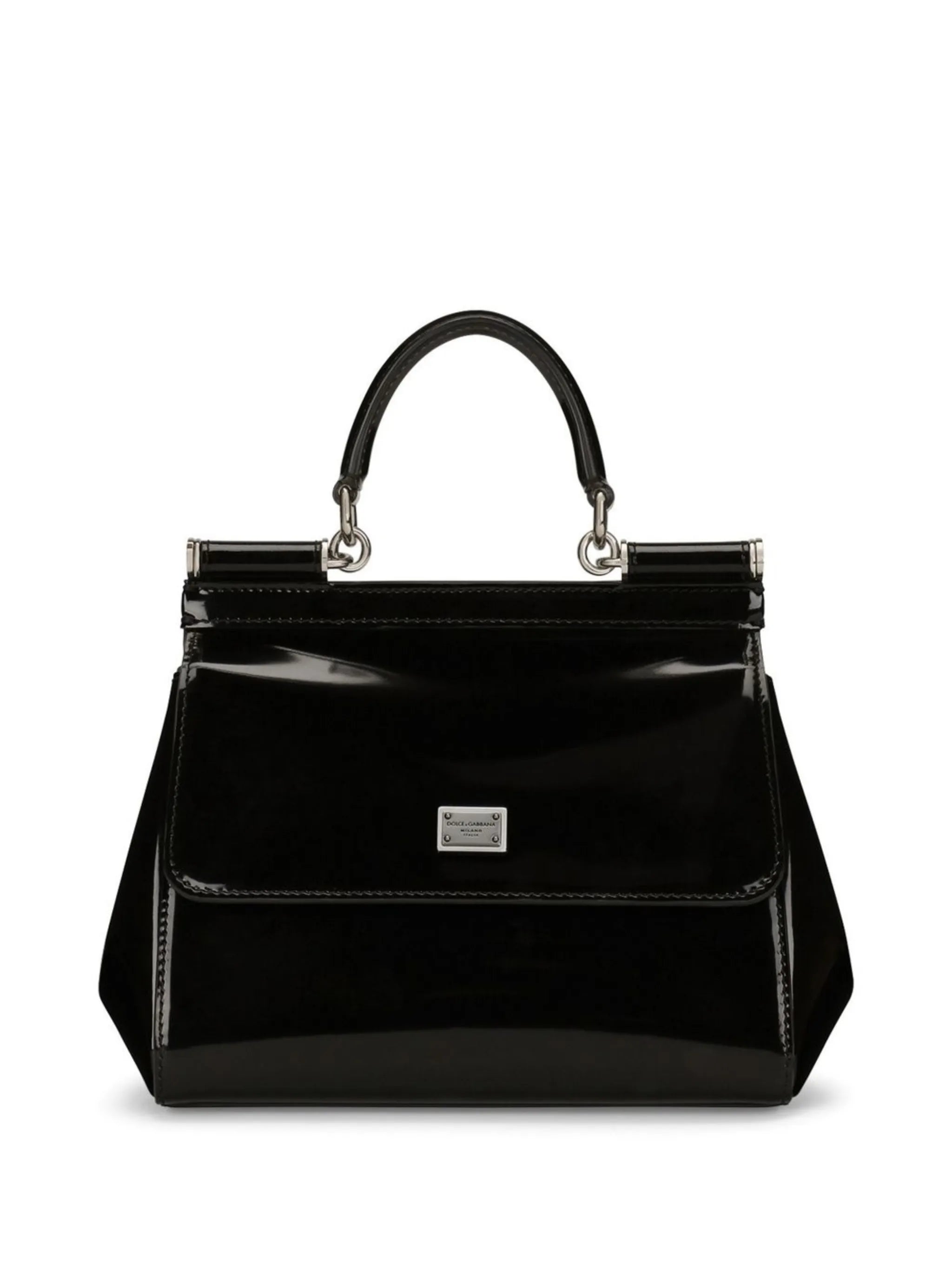 small Sicily handbag in polished calfskin