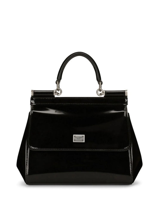 small Sicily handbag in polished calfskin