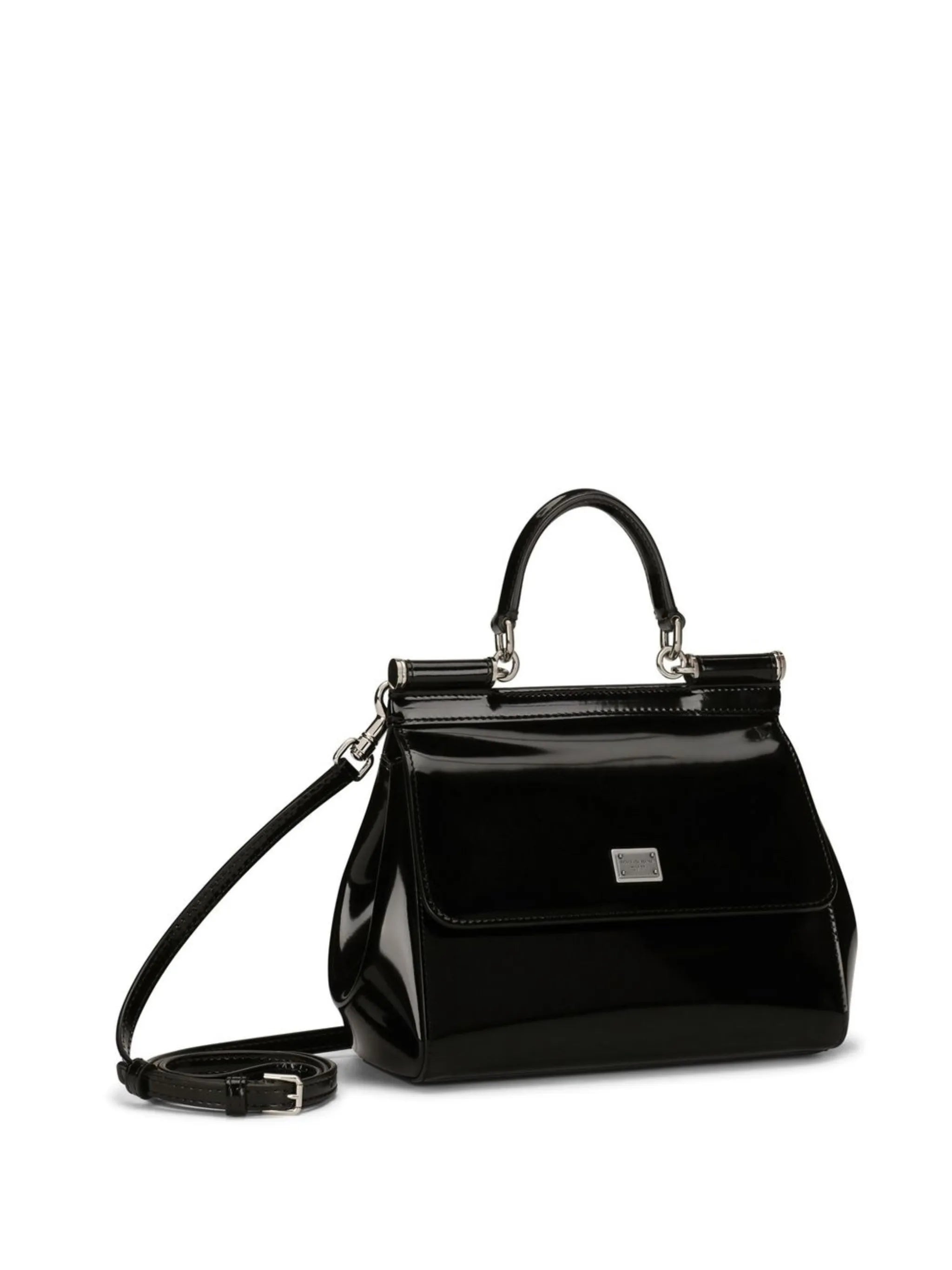 small Sicily handbag in polished calfskin