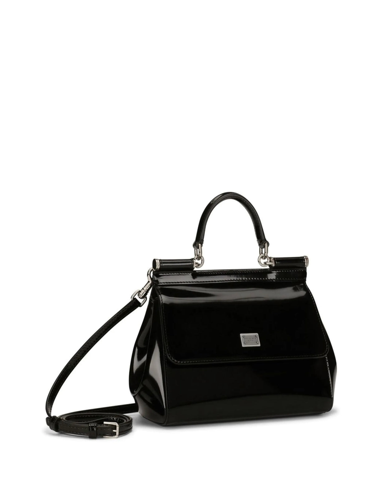 small Sicily handbag in polished calfskin