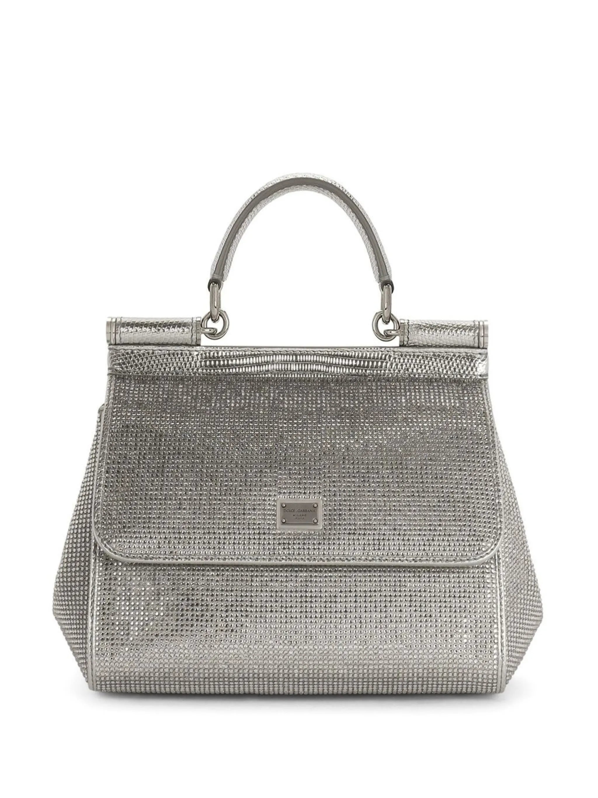KIM DOLCE&GABBANA small Sicily satin top-handle bag